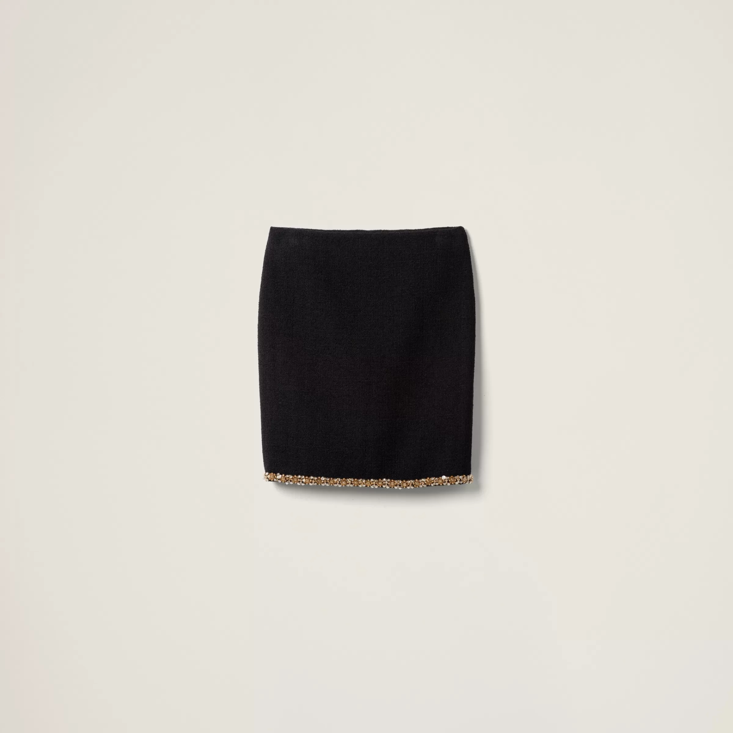 Miu Miu Embroidered Tweed Skirt |