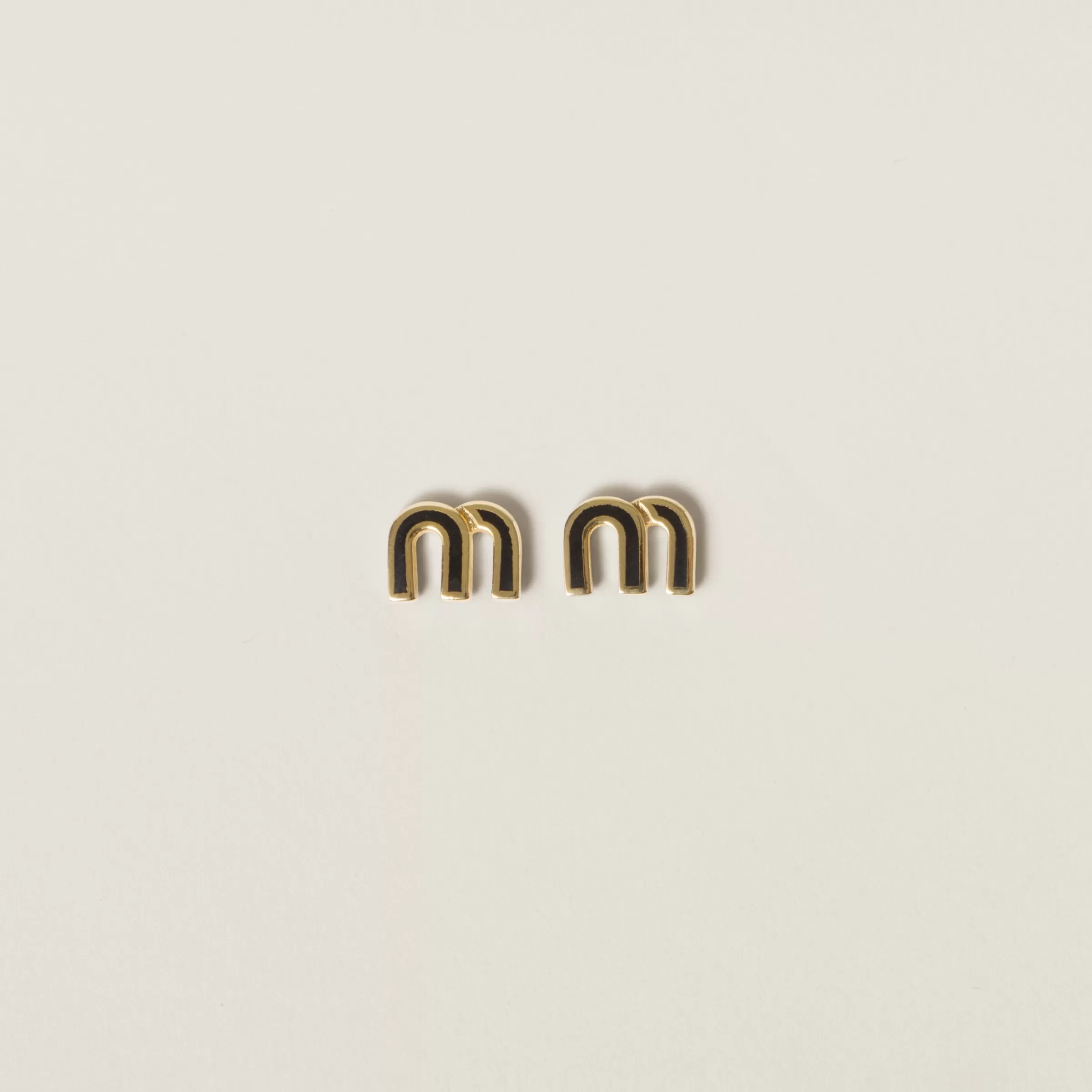 Miu Miu Enameled Metal Earrings |