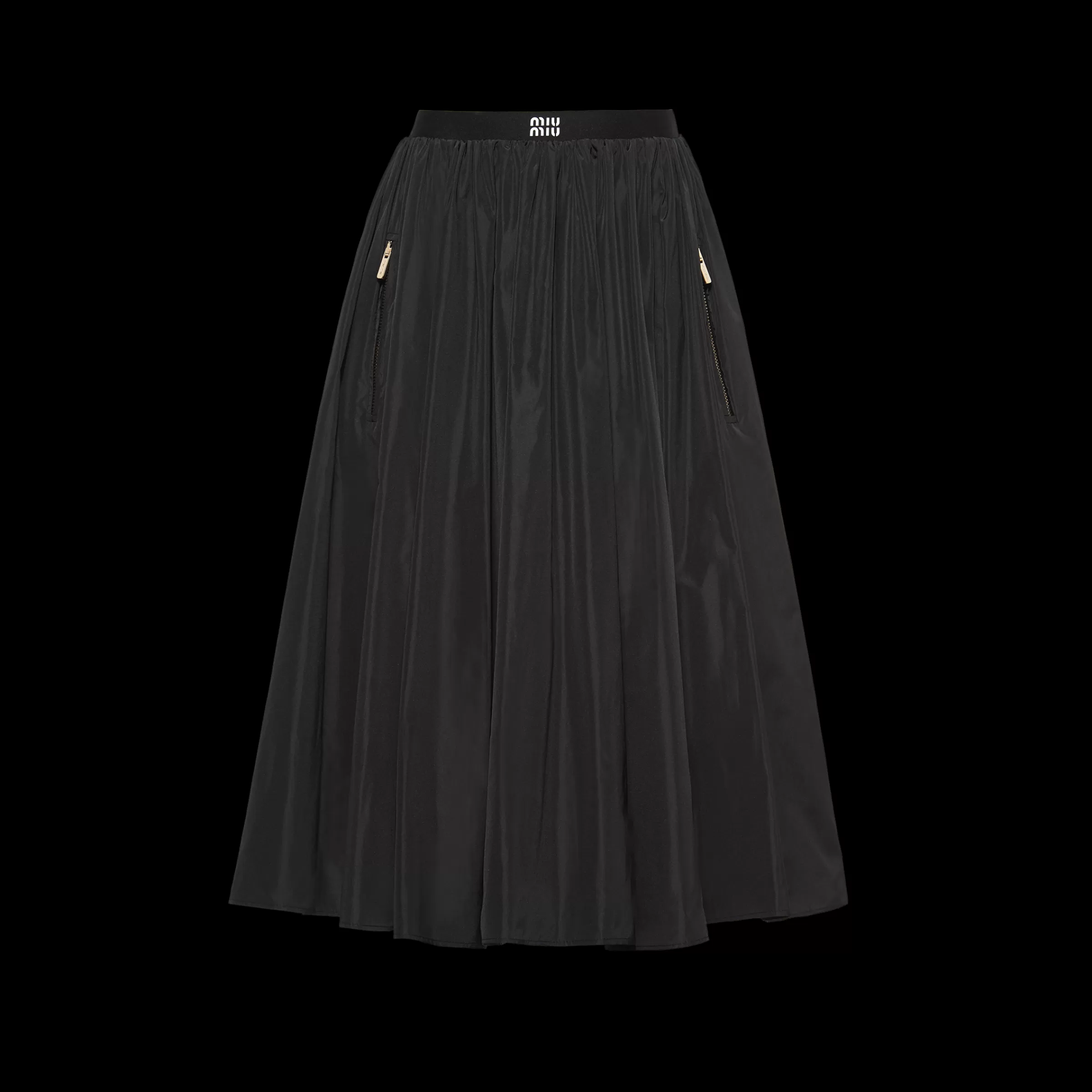 Miu Miu Full Technical Silk Skirt |