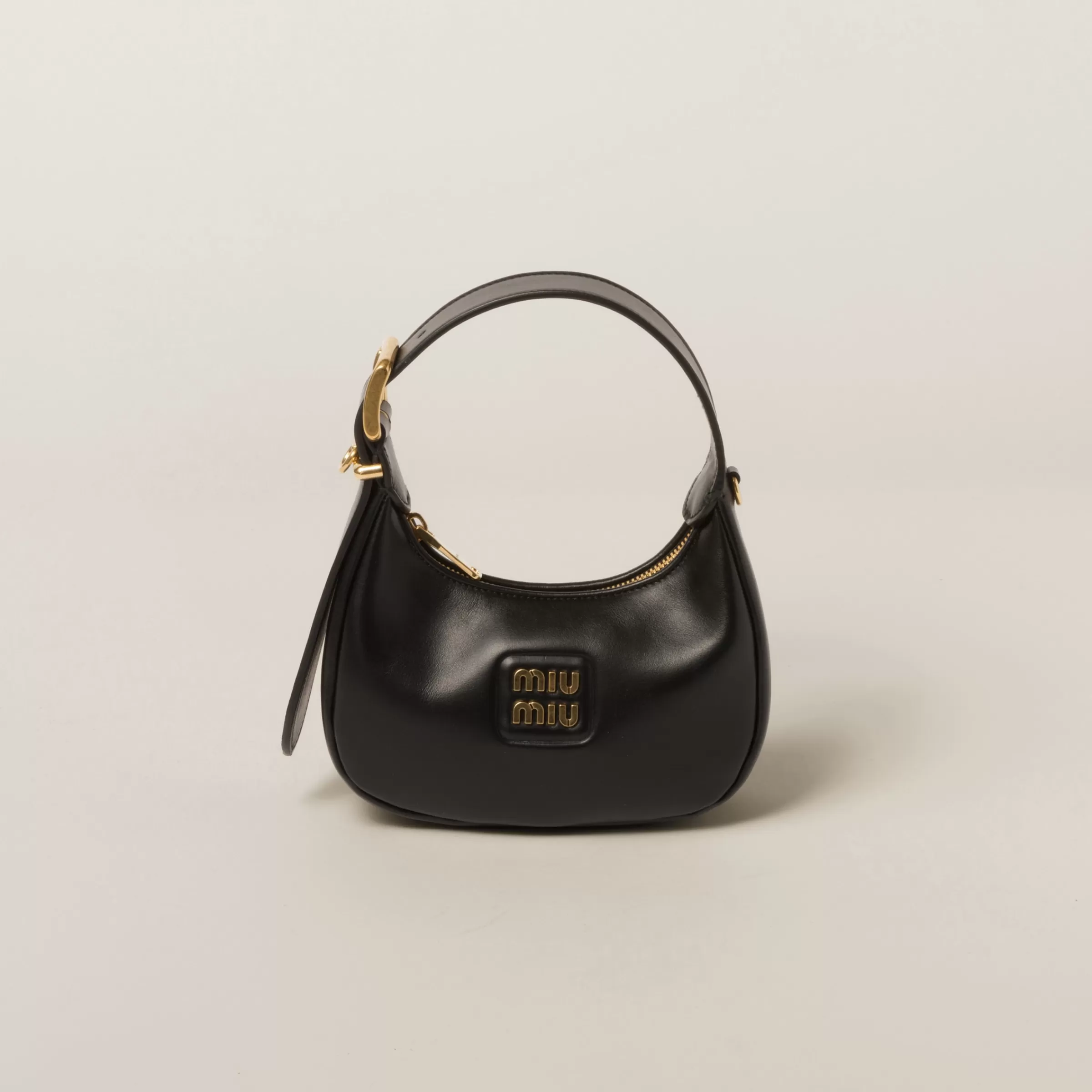 Miu Miu Leather Hobo Bag |