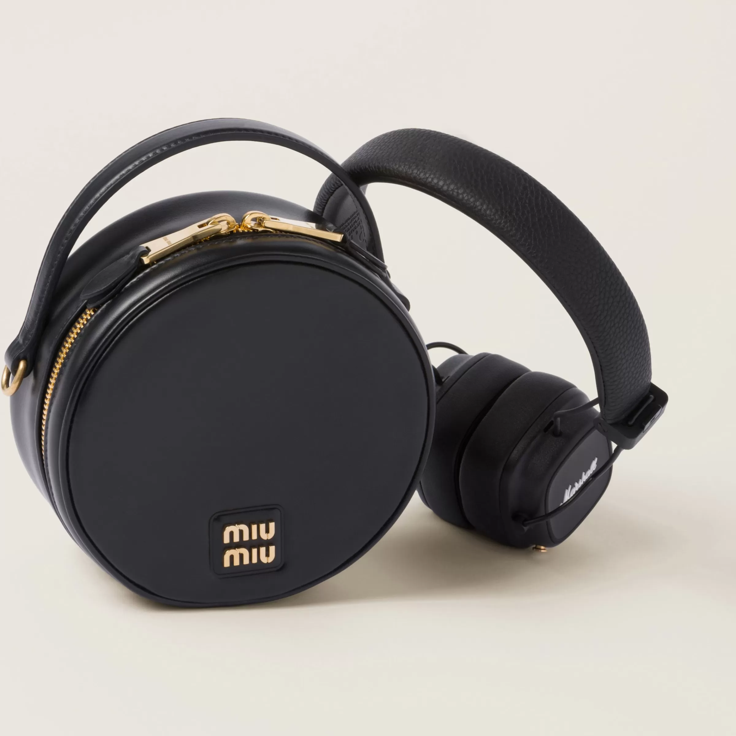 Miu Miu Marshall X Headphones With Leather Case |