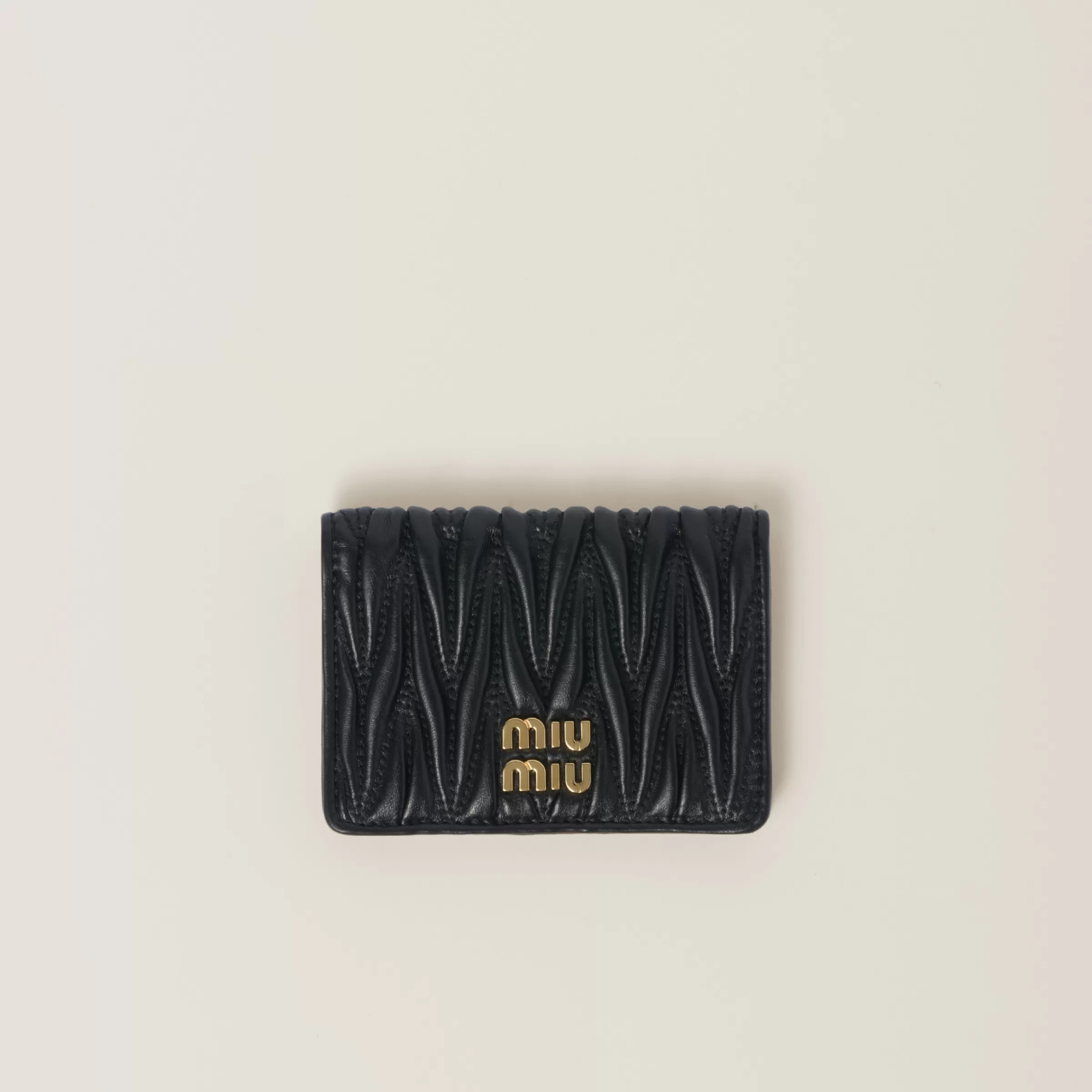 Miu Miu Matelassé Nappa Leather Card Holder |