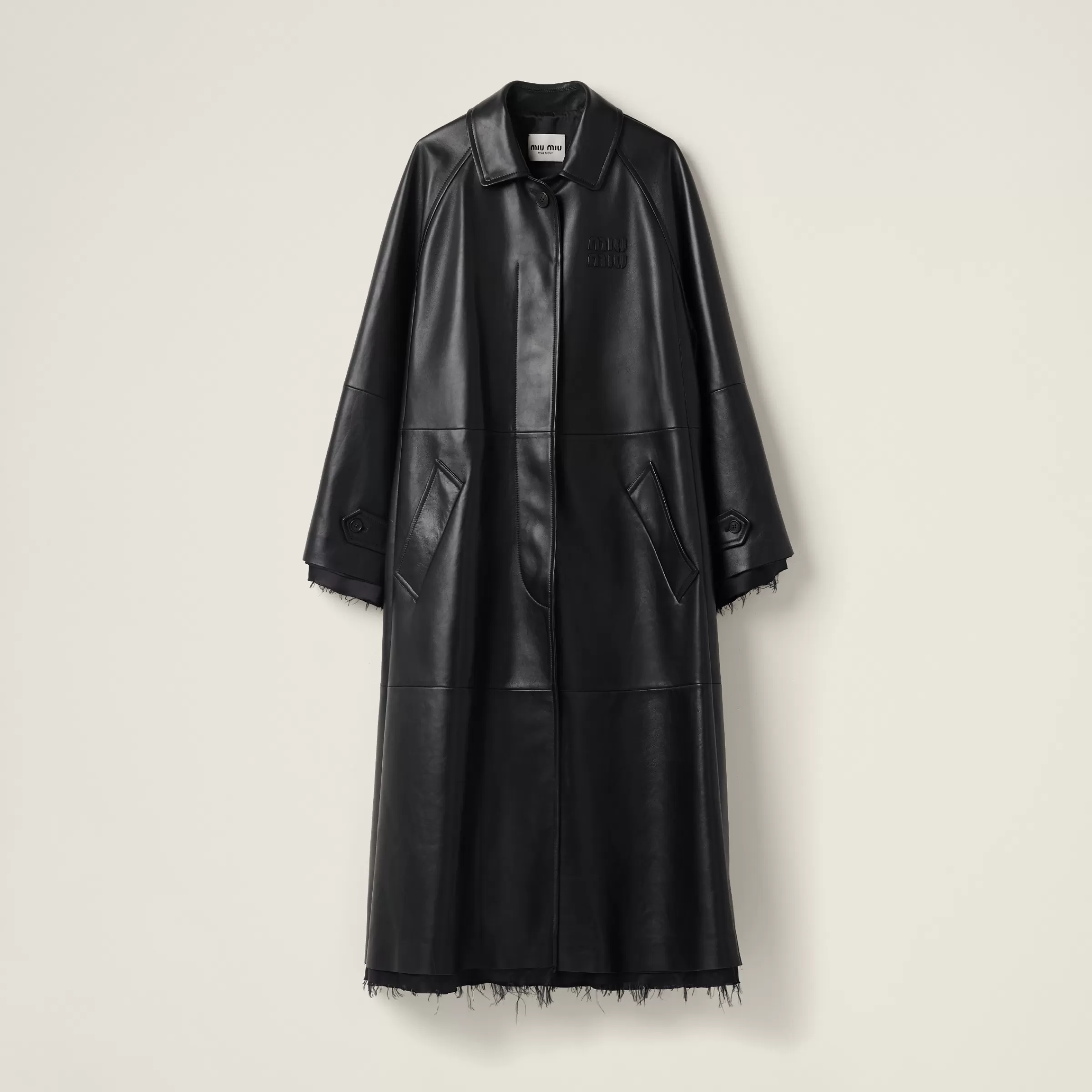 Miu Miu Nappa Leather Coat |
