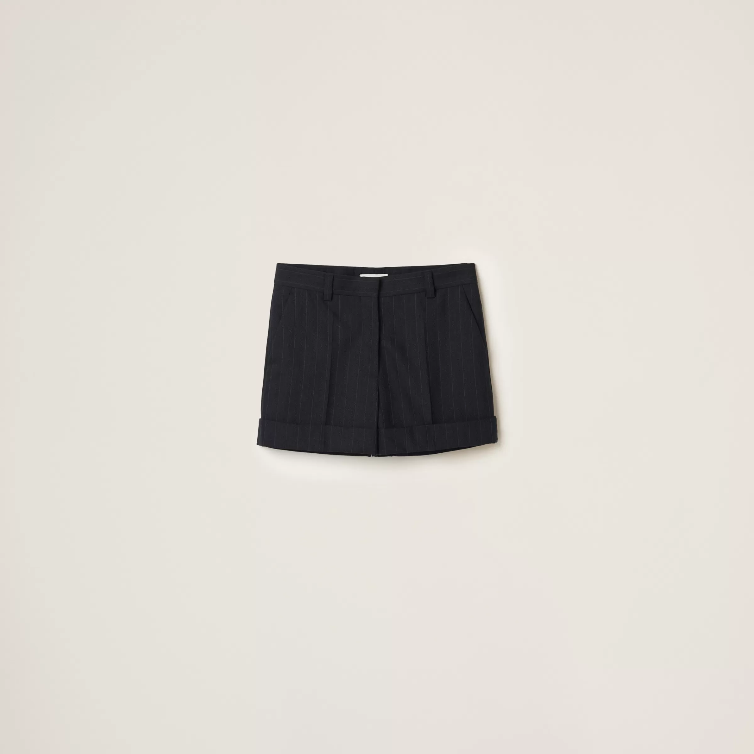 Miu Miu Pinstripe Bermuda Shorts |