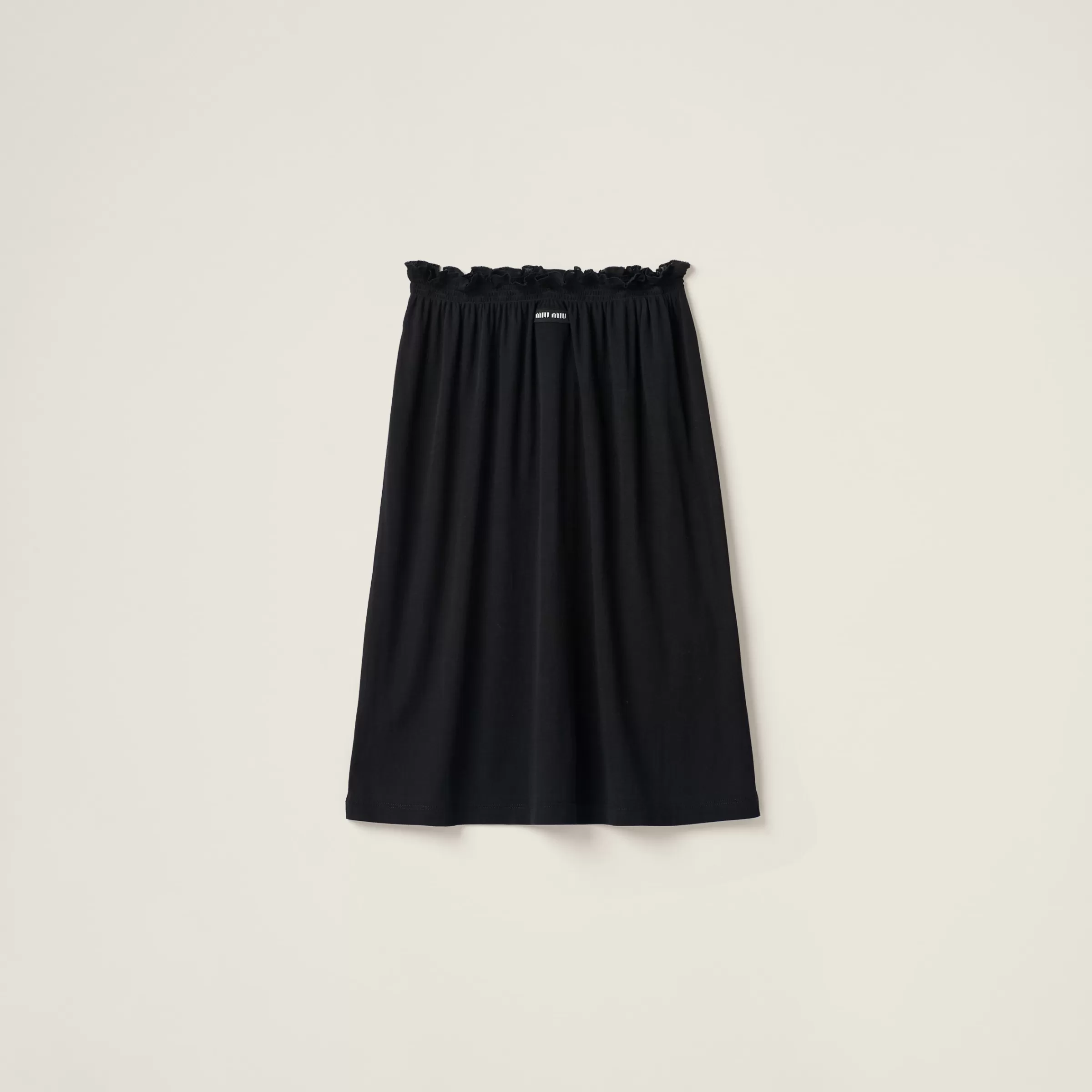 Miu Miu Ribbed Jersey Skirt |