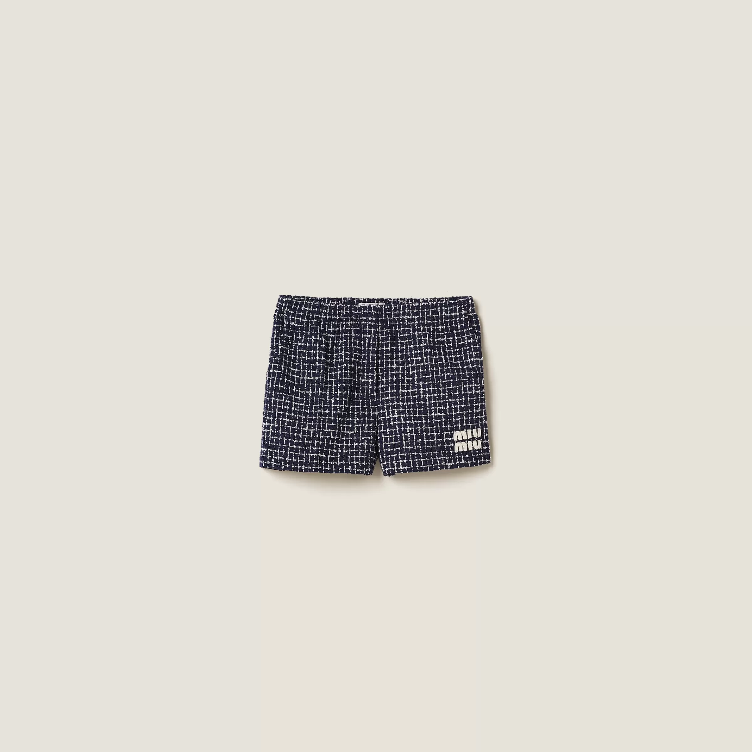 Miu Miu Checked Tweed Shorts |
