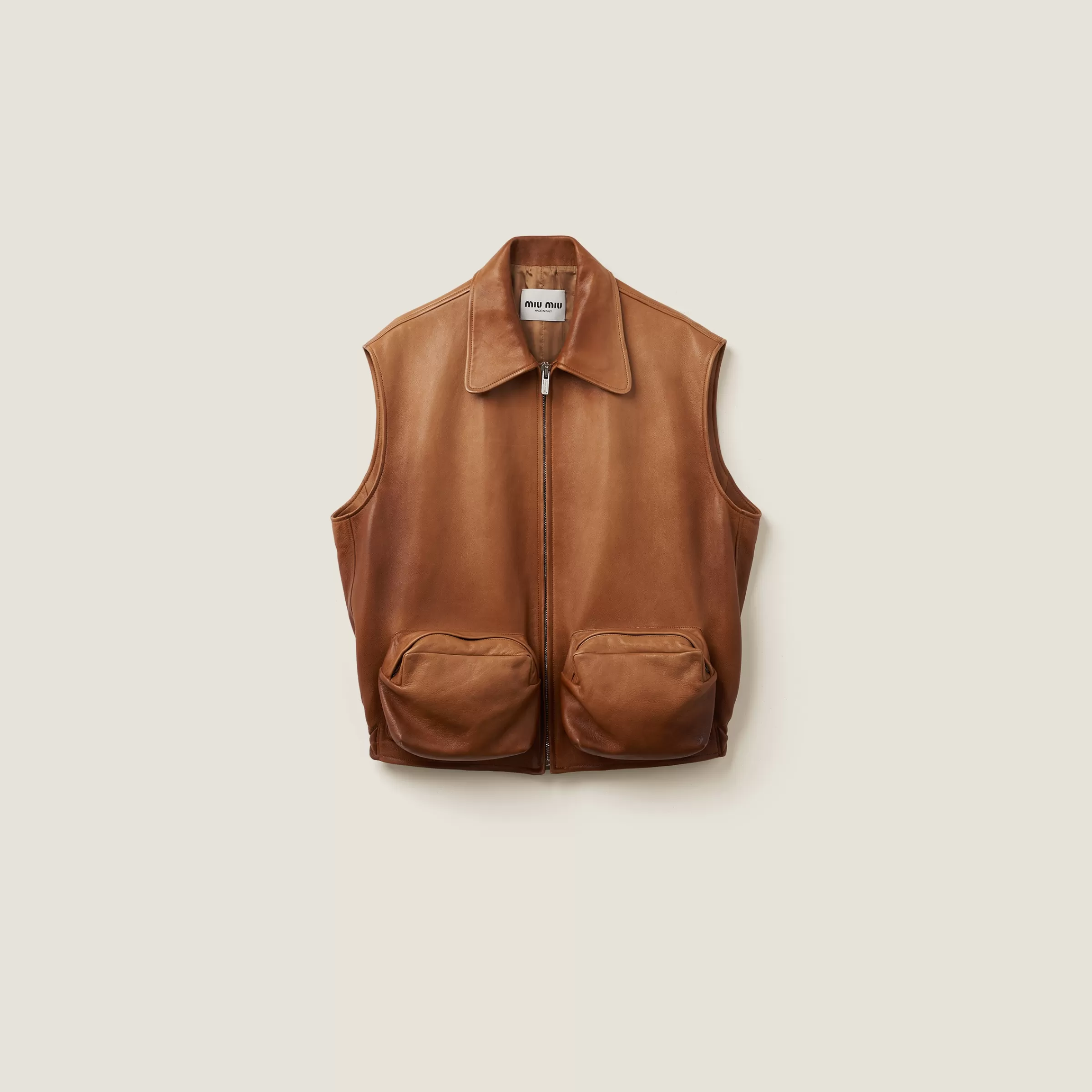 Miu Miu Nappa Leather Vest |