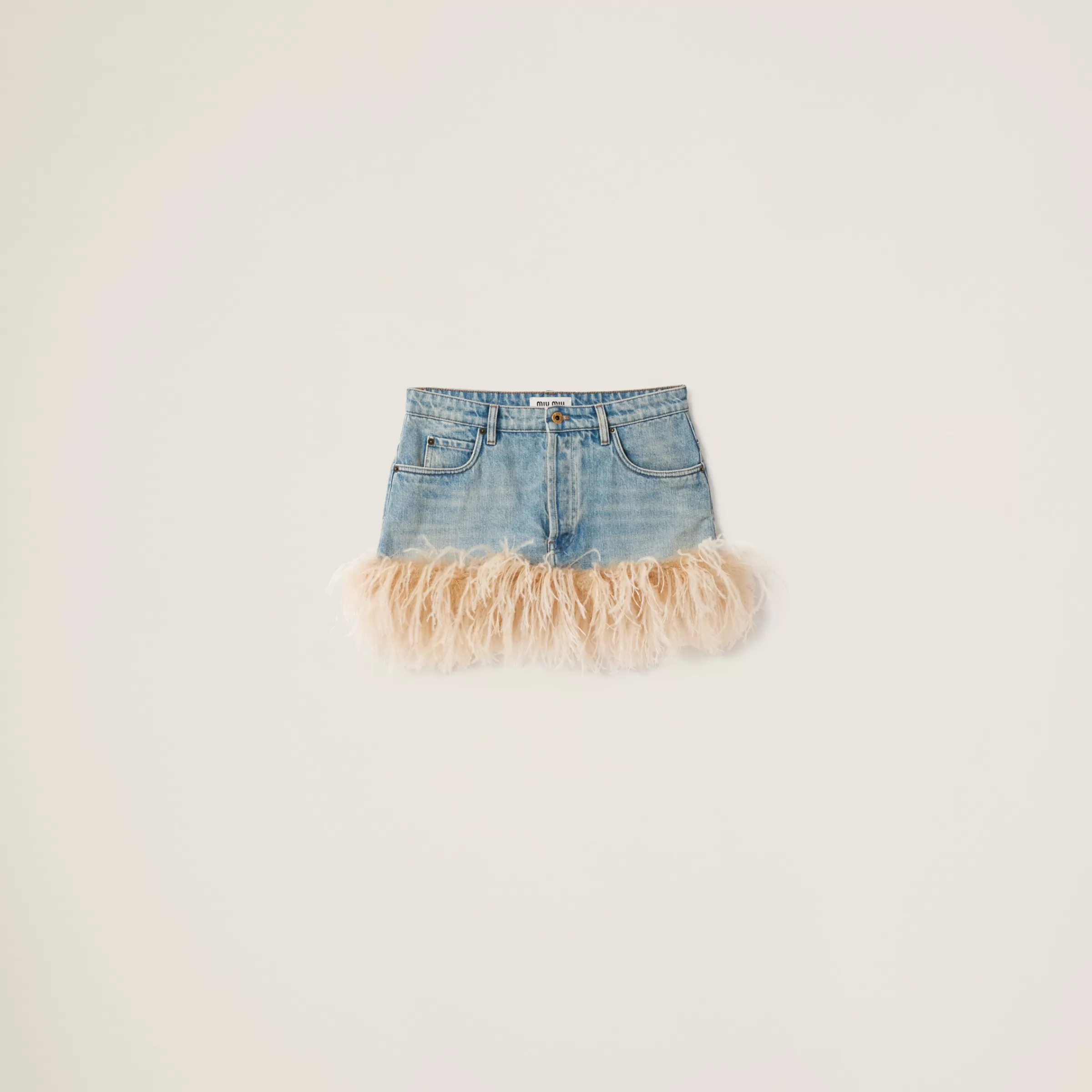 Miu Miu Denim Miniskirt |