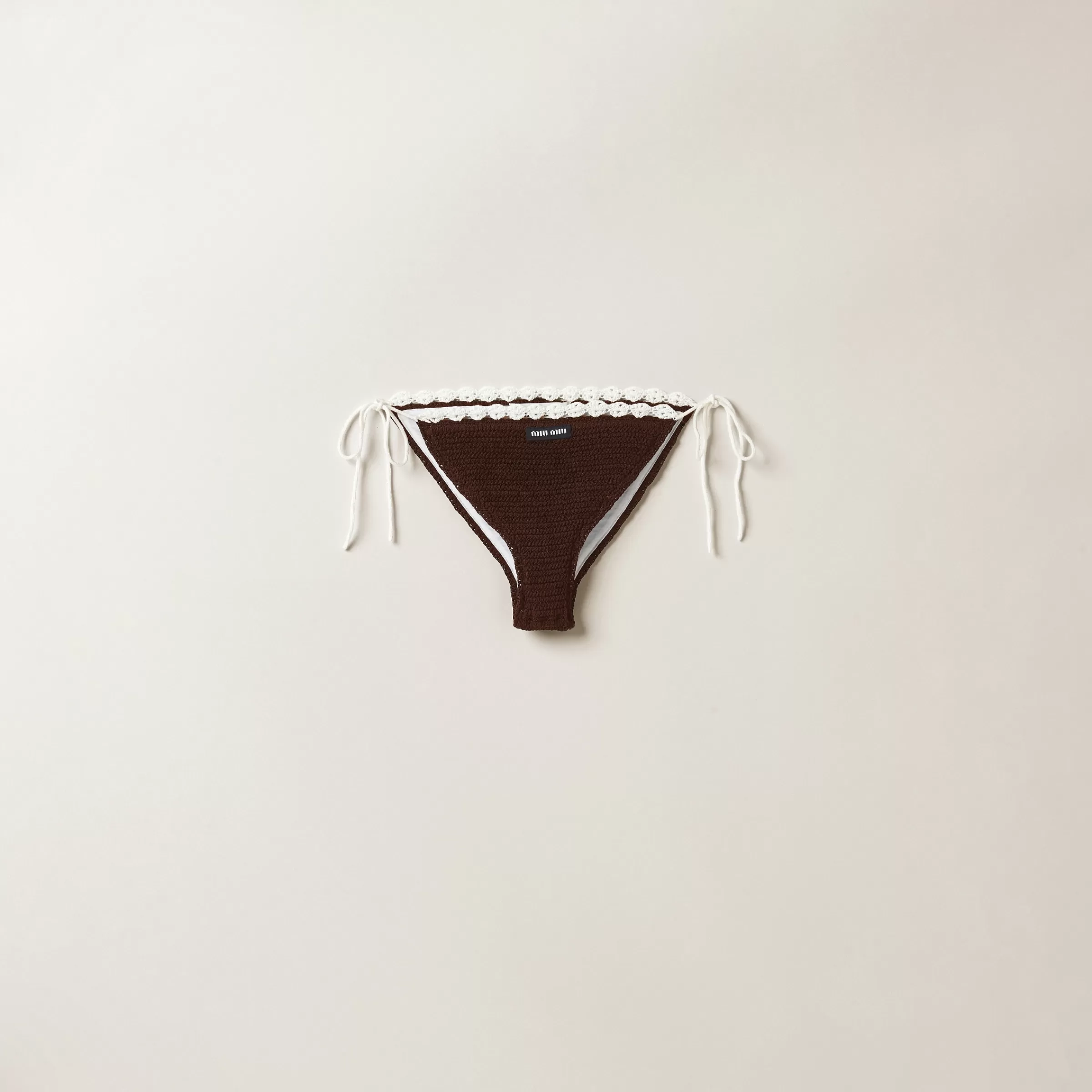 Miu Miu Cotton Bikini Panties With Logo |