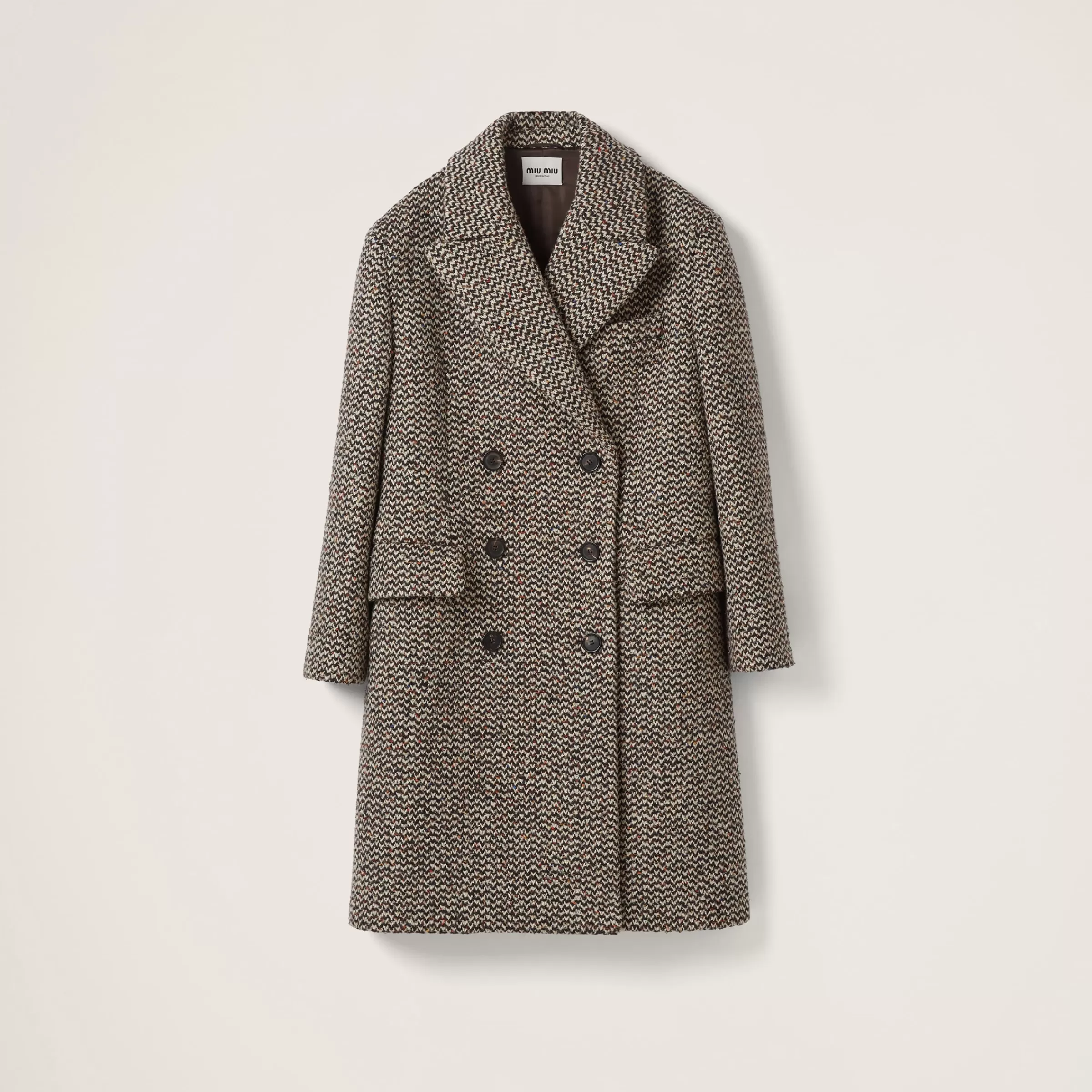 Miu Miu Double-breasted Bouclé Coat |