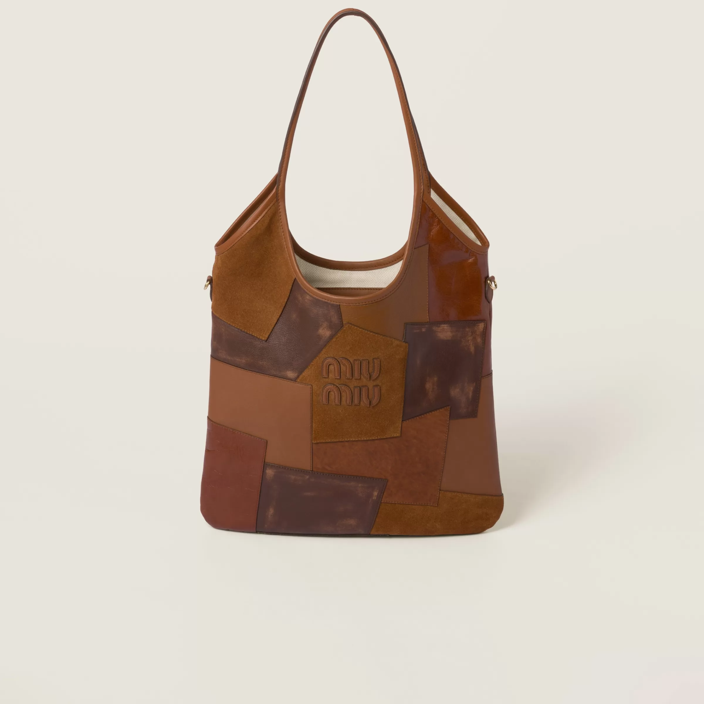 Miu Miu Ivy Leather Patchwork Bag |