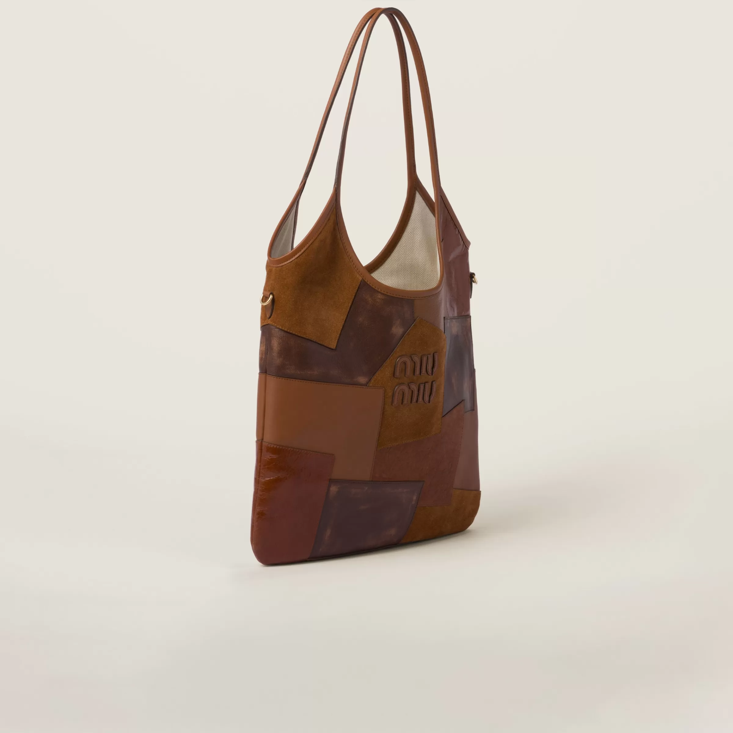 Miu Miu Ivy Leather Patchwork Bag |