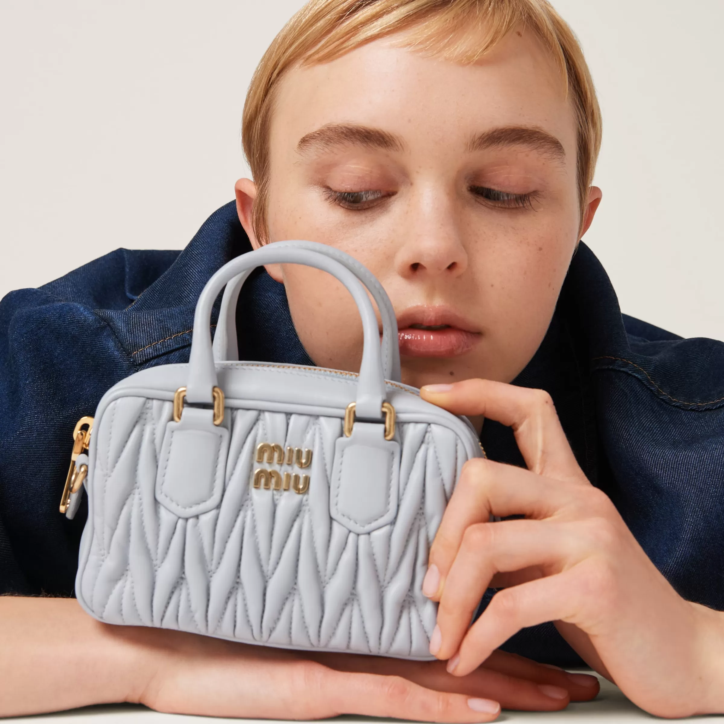 Miu Miu Arcadie Matelassé Nappa Leather Mini-bag |