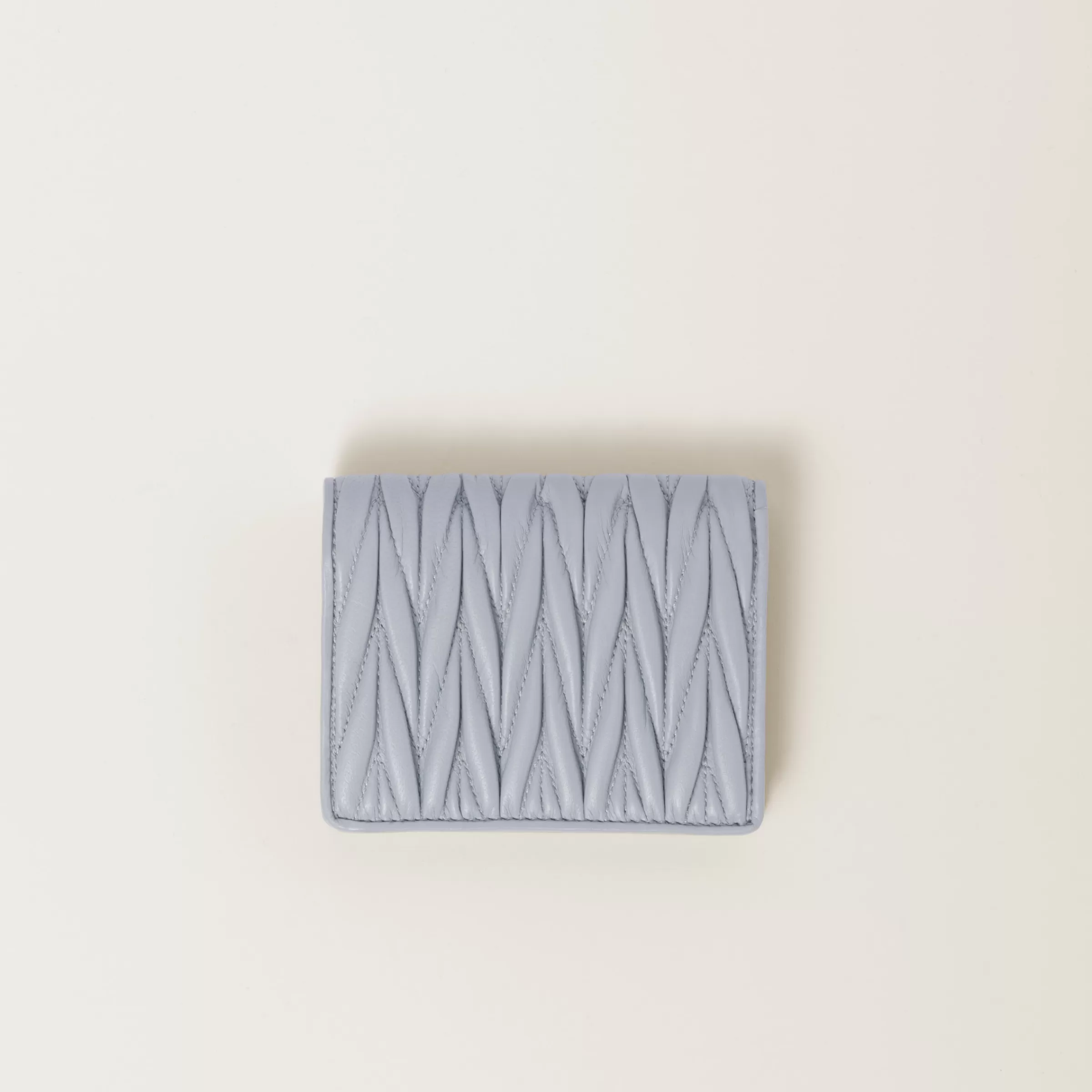 Miu Miu Small Matelassé Nappa Leather Wallet |