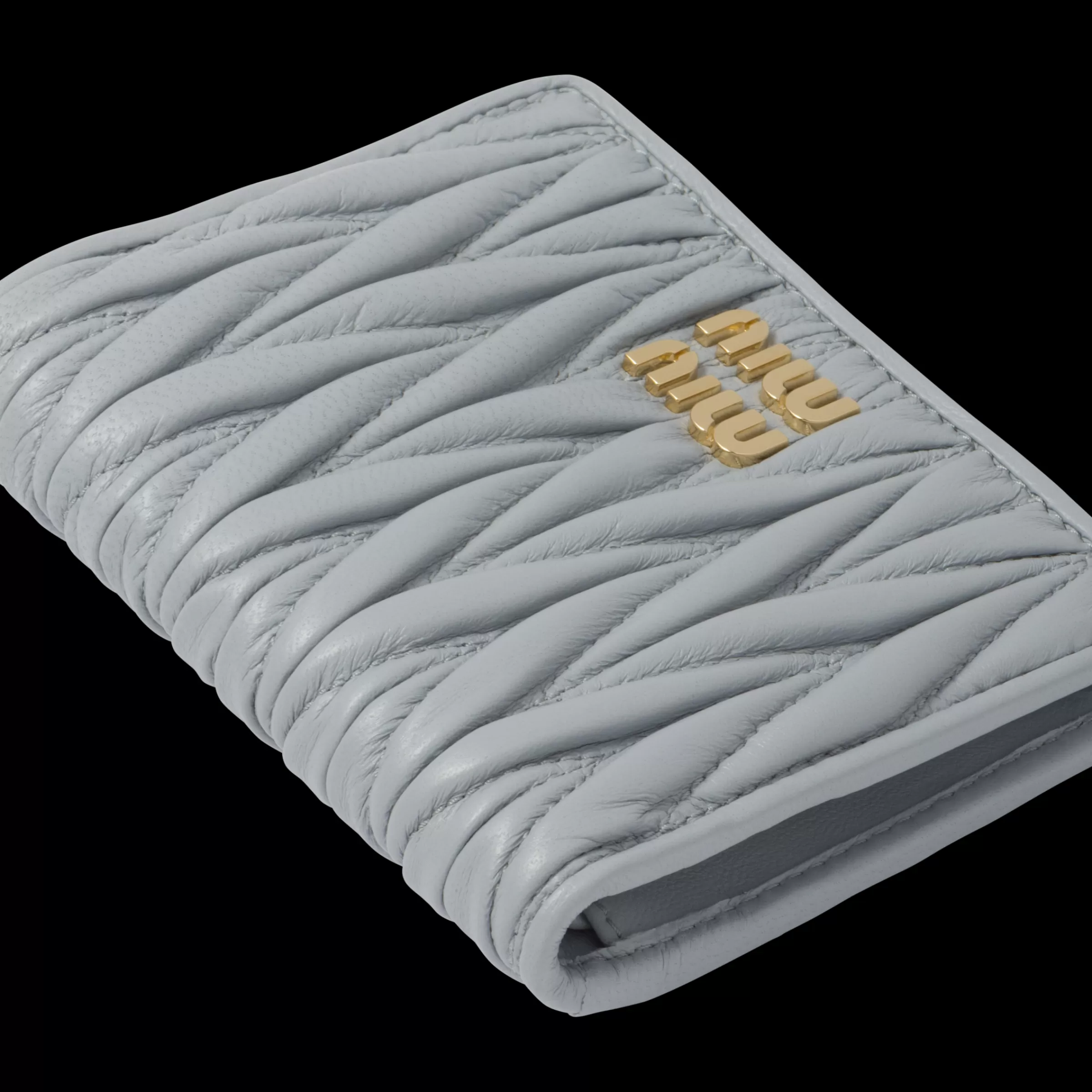 Miu Miu Small Matelassé Nappa Leather Wallet |