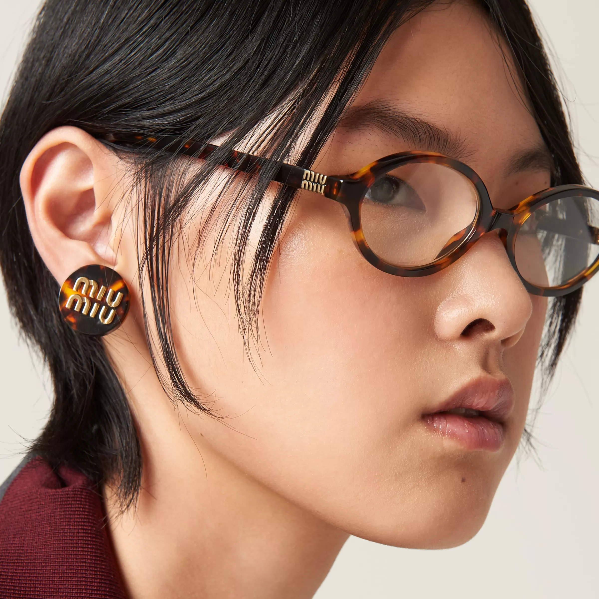 Miu Miu Plexiglas Earrings |