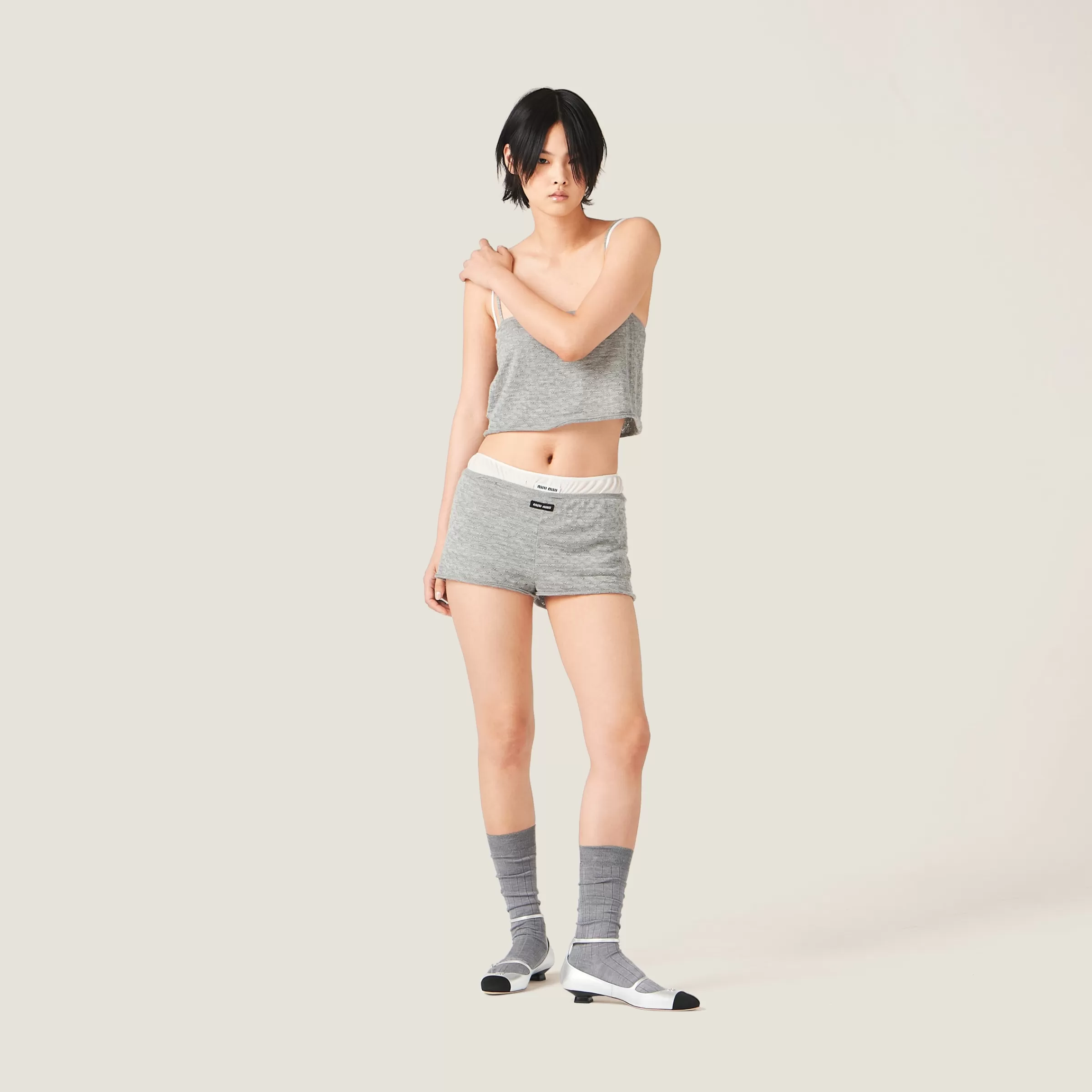 Miu Miu Cashmere And Silk Shorts |