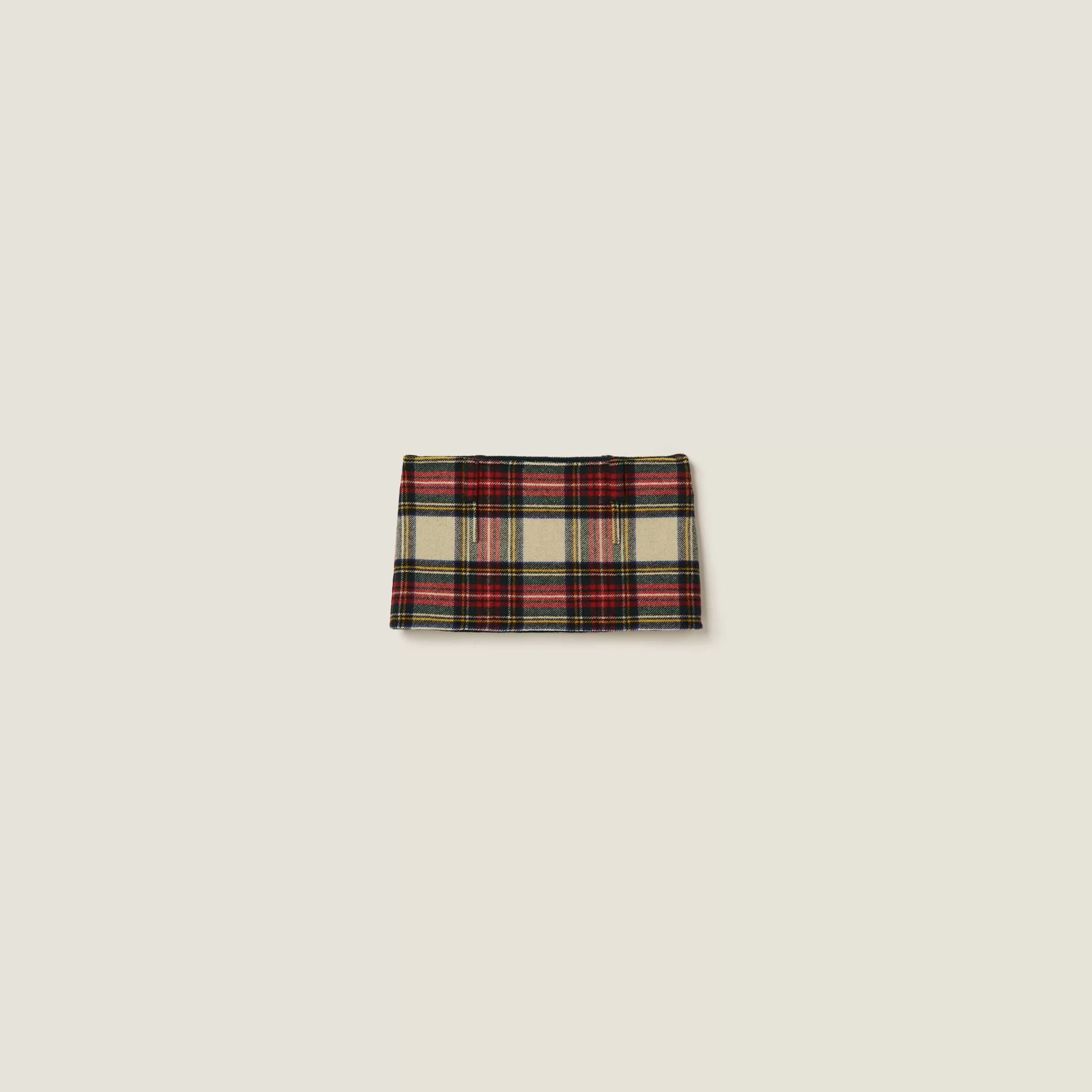 Miu Miu Plaid Miniskirt |