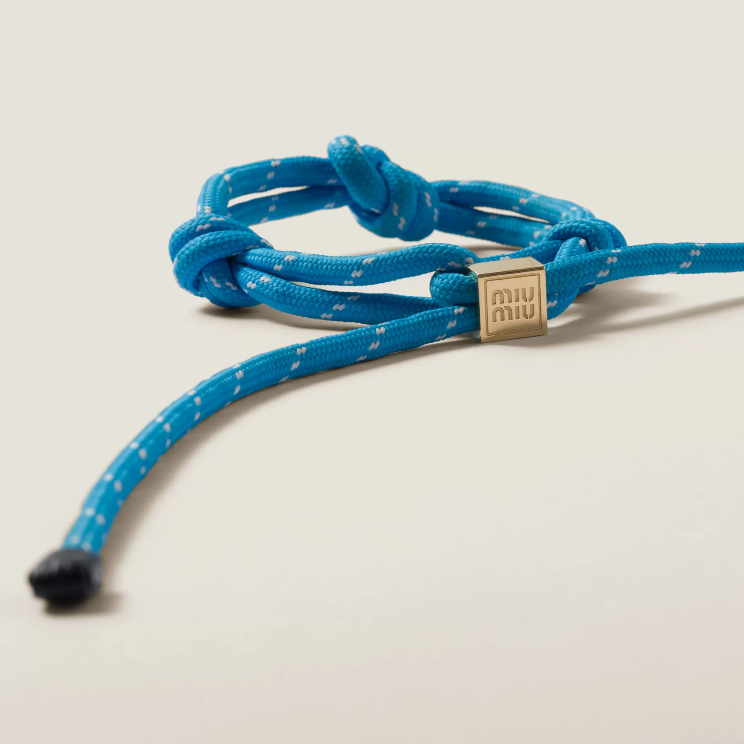 Miu Miu Cord And Nylon Bracelet |