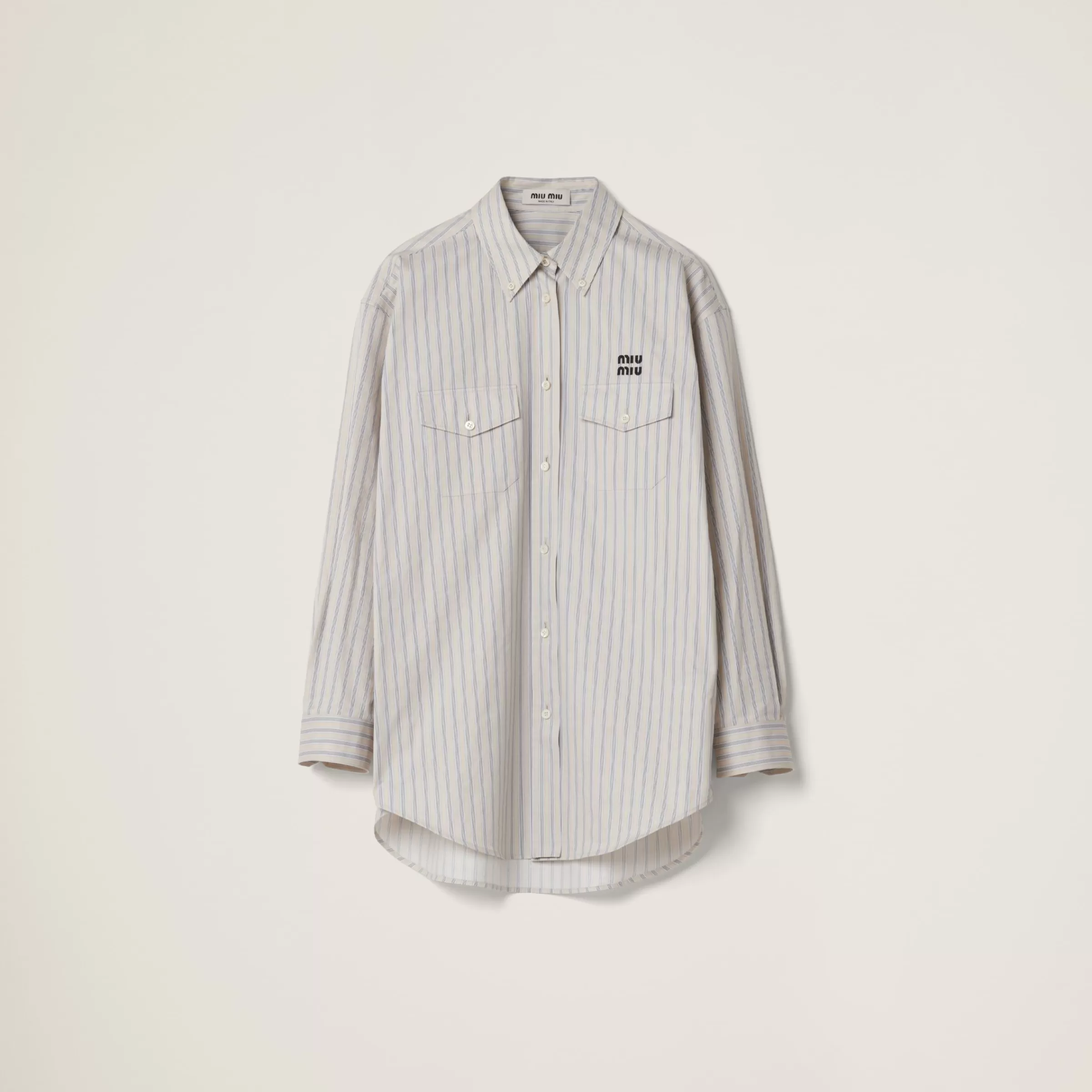 Miu Miu Striped Cotton Shirt |