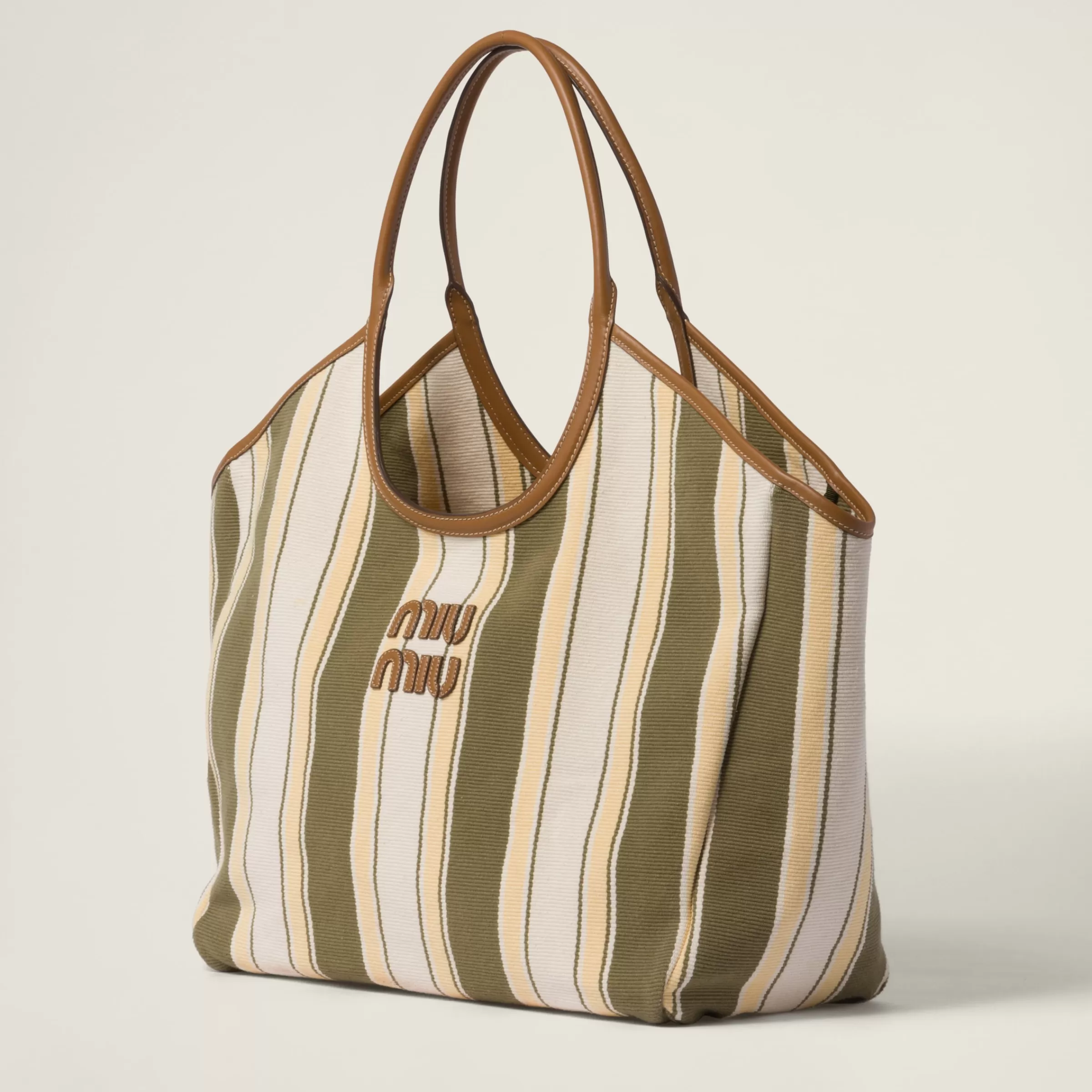 Miu Miu Ivy Canneté Fabric Bag |