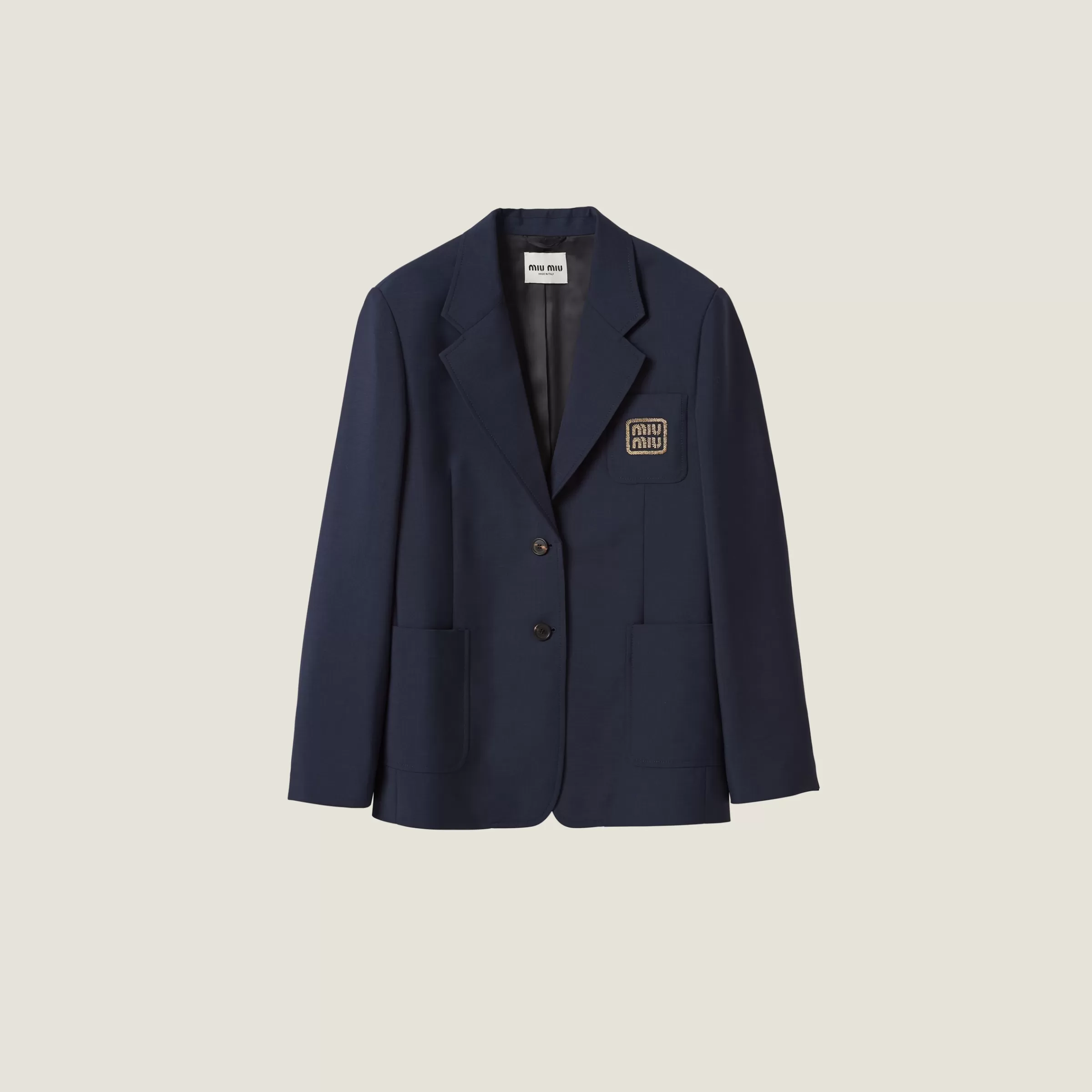 Miu Miu Single-breasted Mohair Jacket |