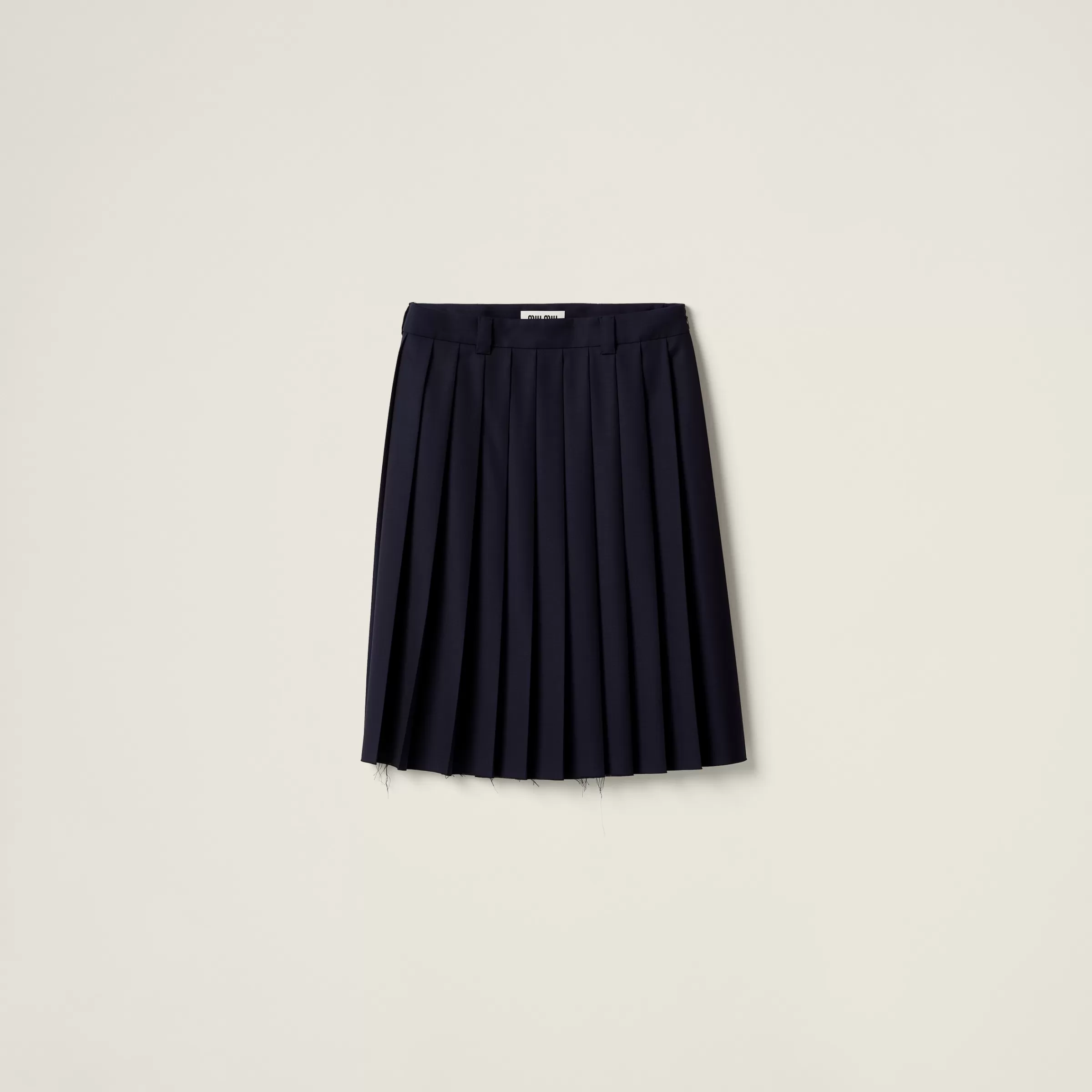 Miu Miu Pleated Batavia Skirt |