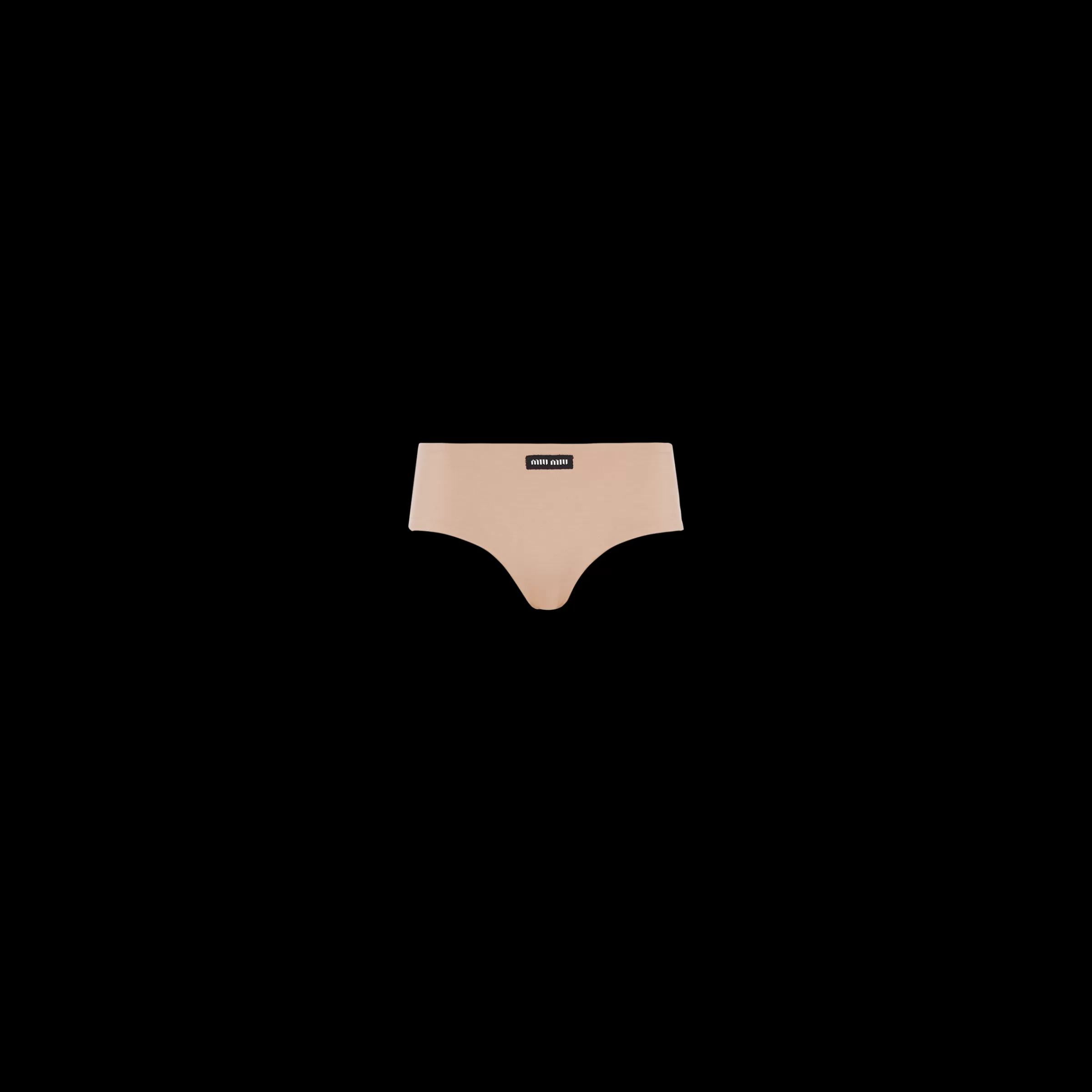 Miu Miu Jersey Panty With Logo |