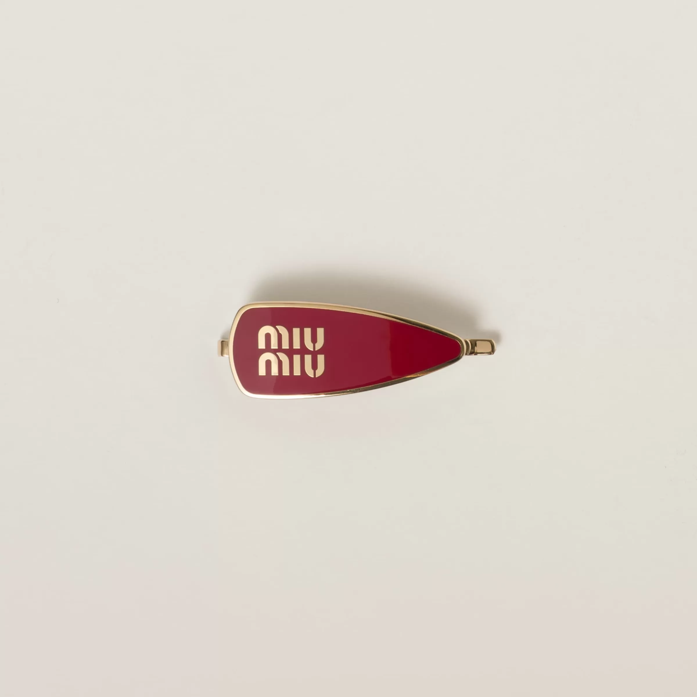 Miu Miu Enameled Metal Hair Clip |