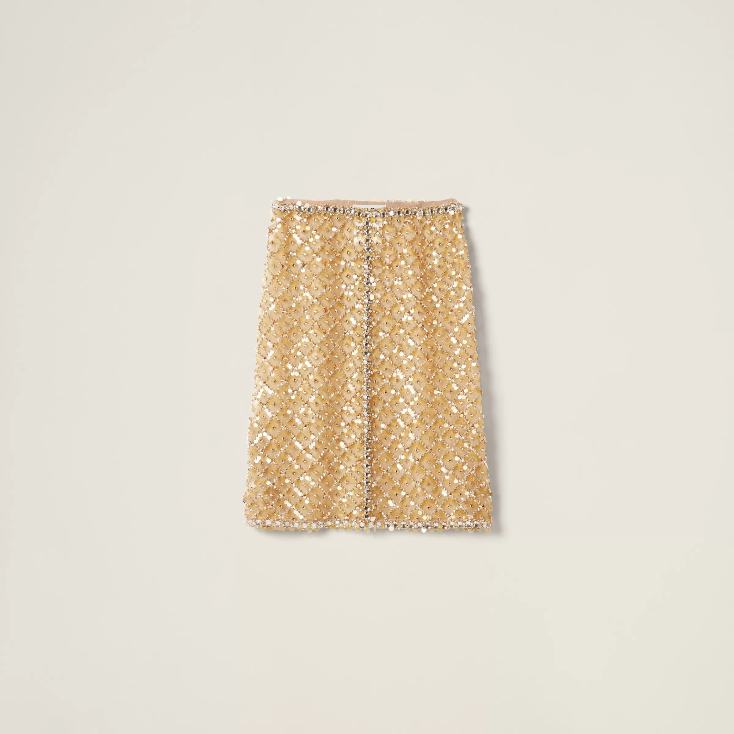 Miu Miu Embroidered Organza Skirt |