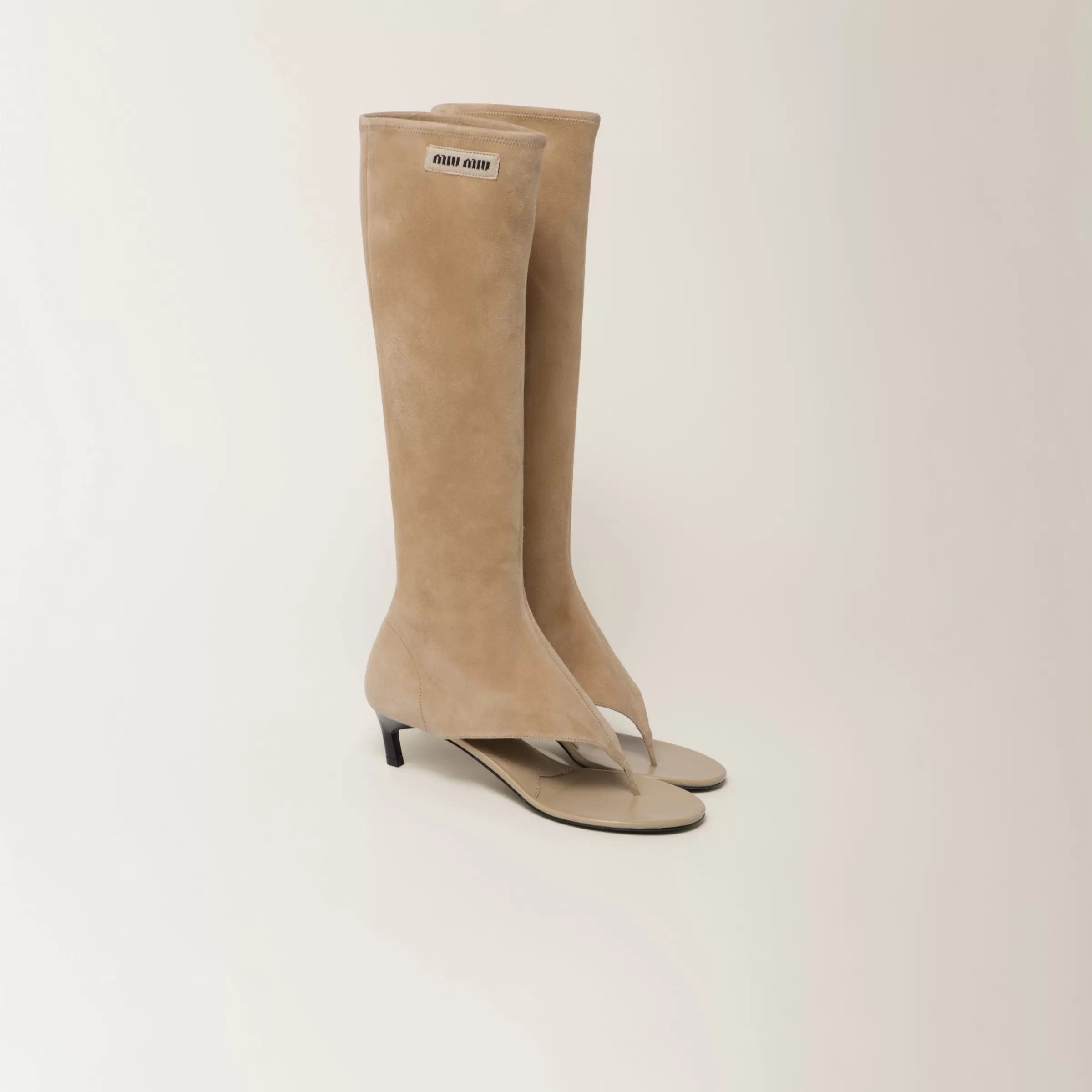 Miu Miu Suede Thong Boots |