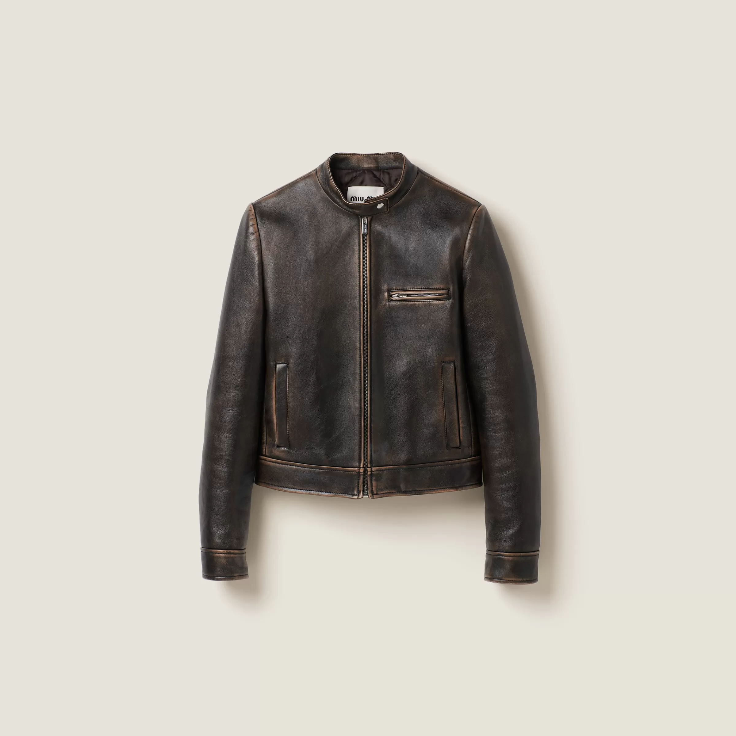 Miu Miu Nappa Leather Jacket |
