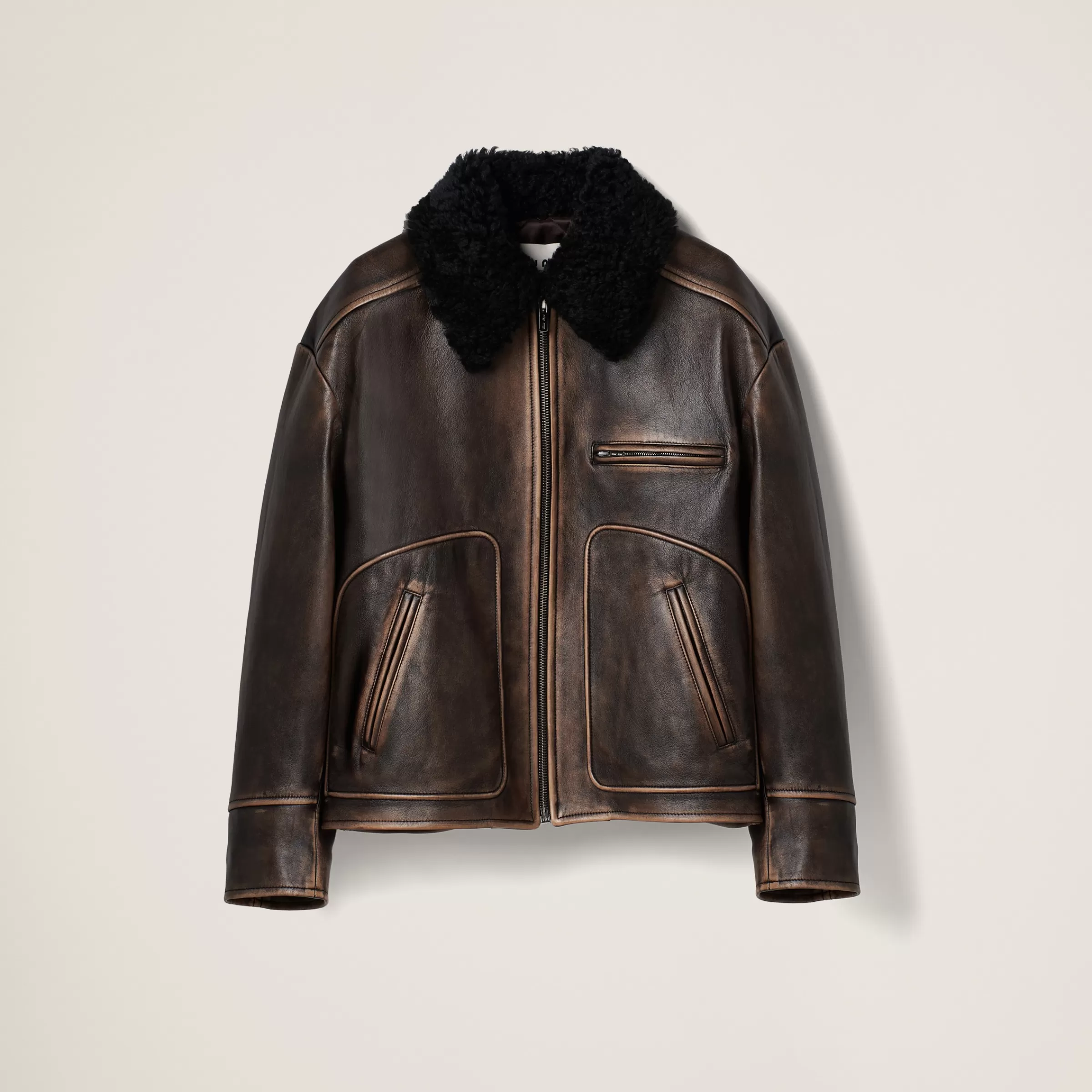 Miu Miu Nappa Leather Jacket |