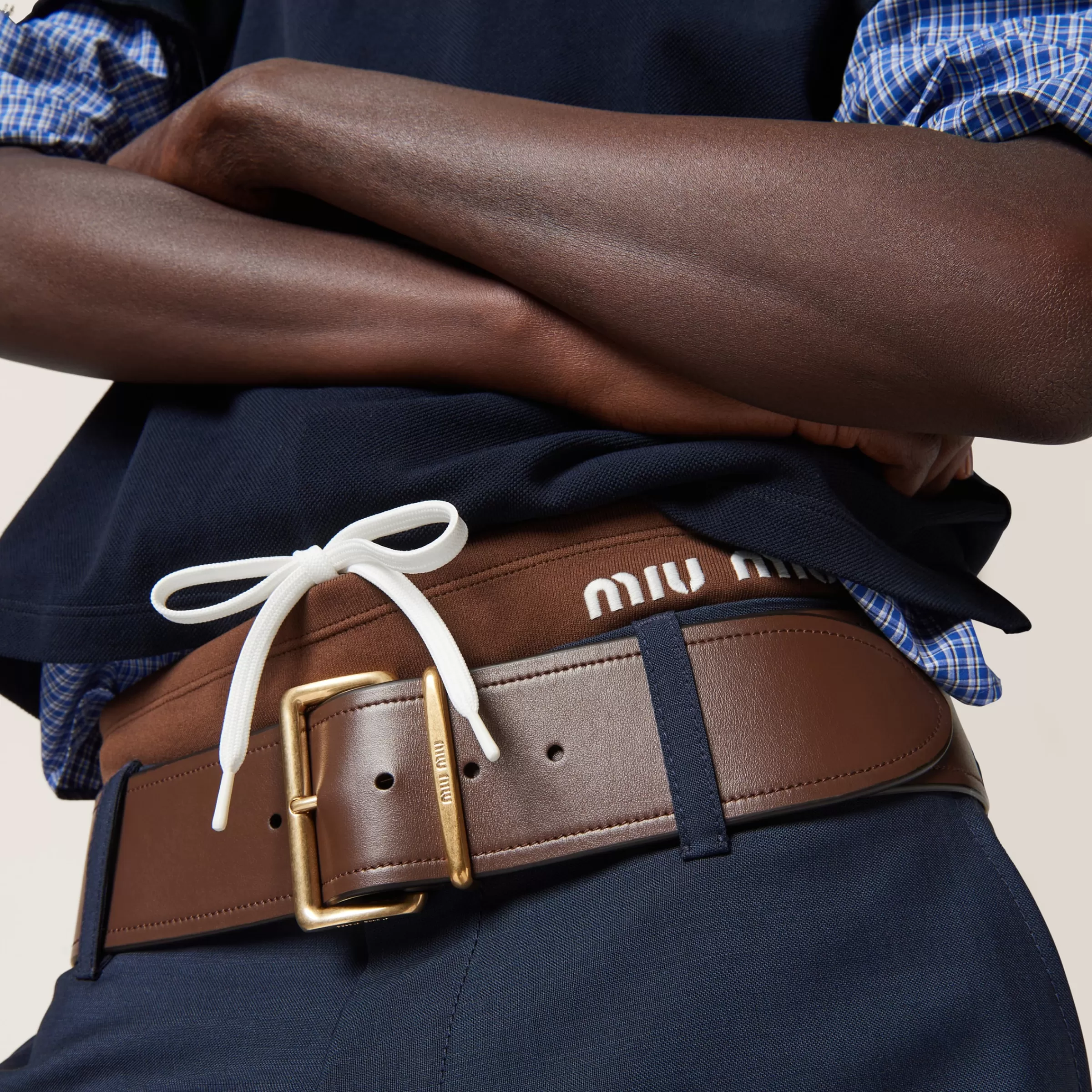 Miu Miu Leather Belt |