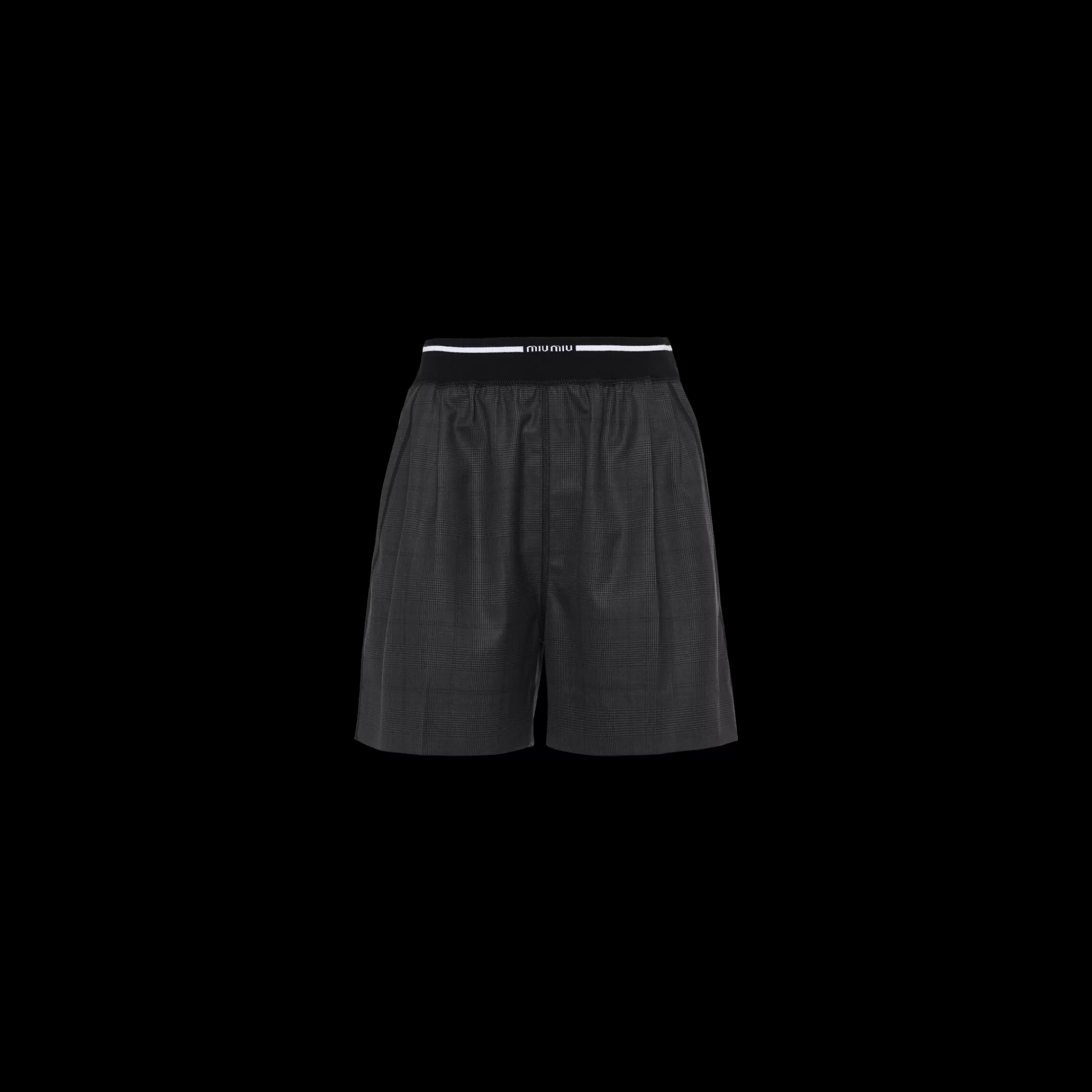 Miu Miu Glen Plaid Bermuda Shorts |