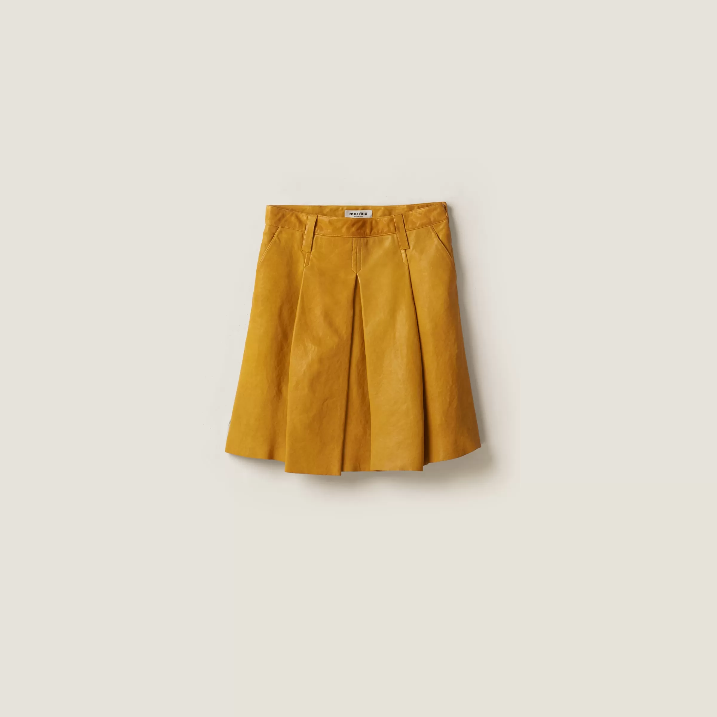 Miu Miu Nappa Leather Skirt |