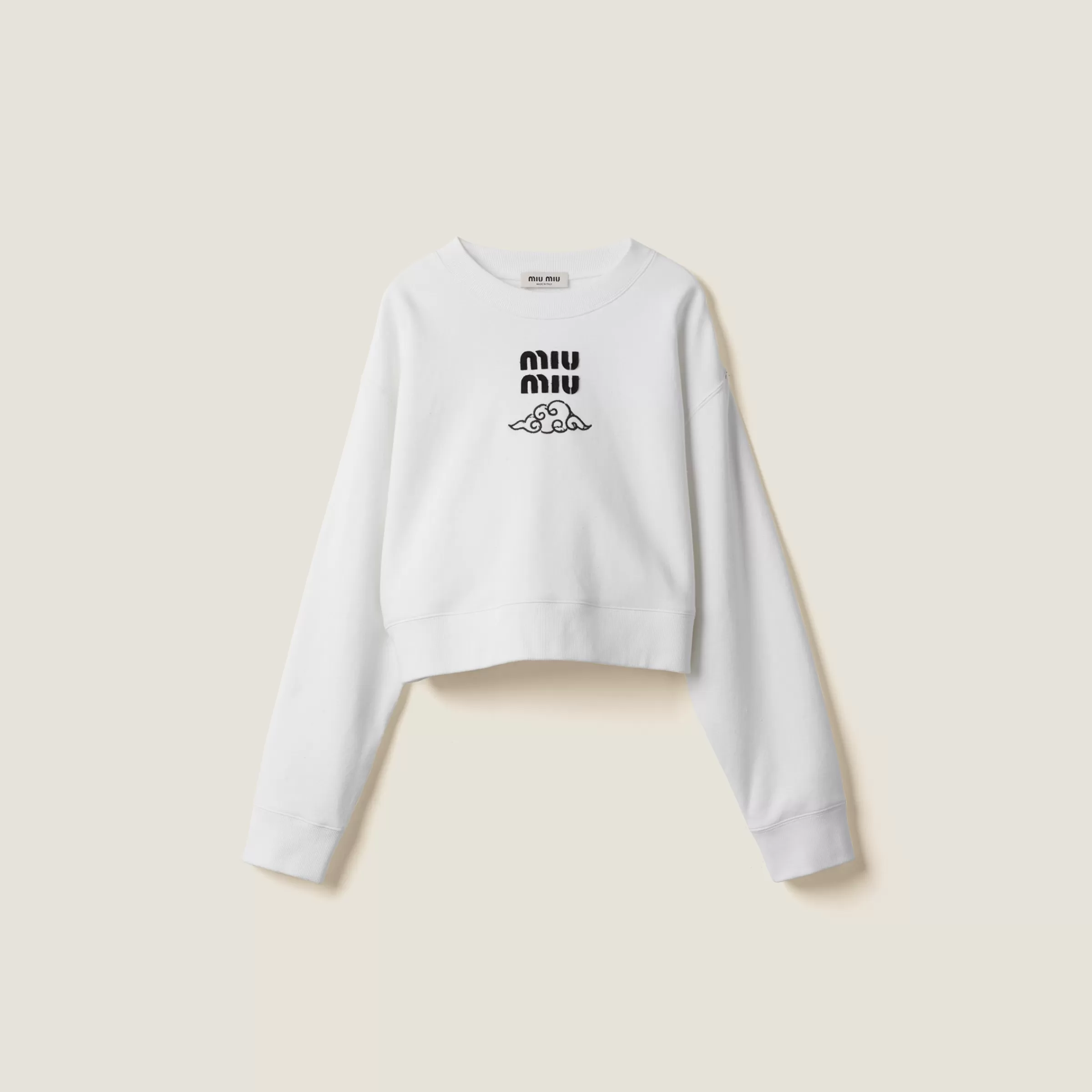 Miu Miu Cotton Fleece Sweatshirt |