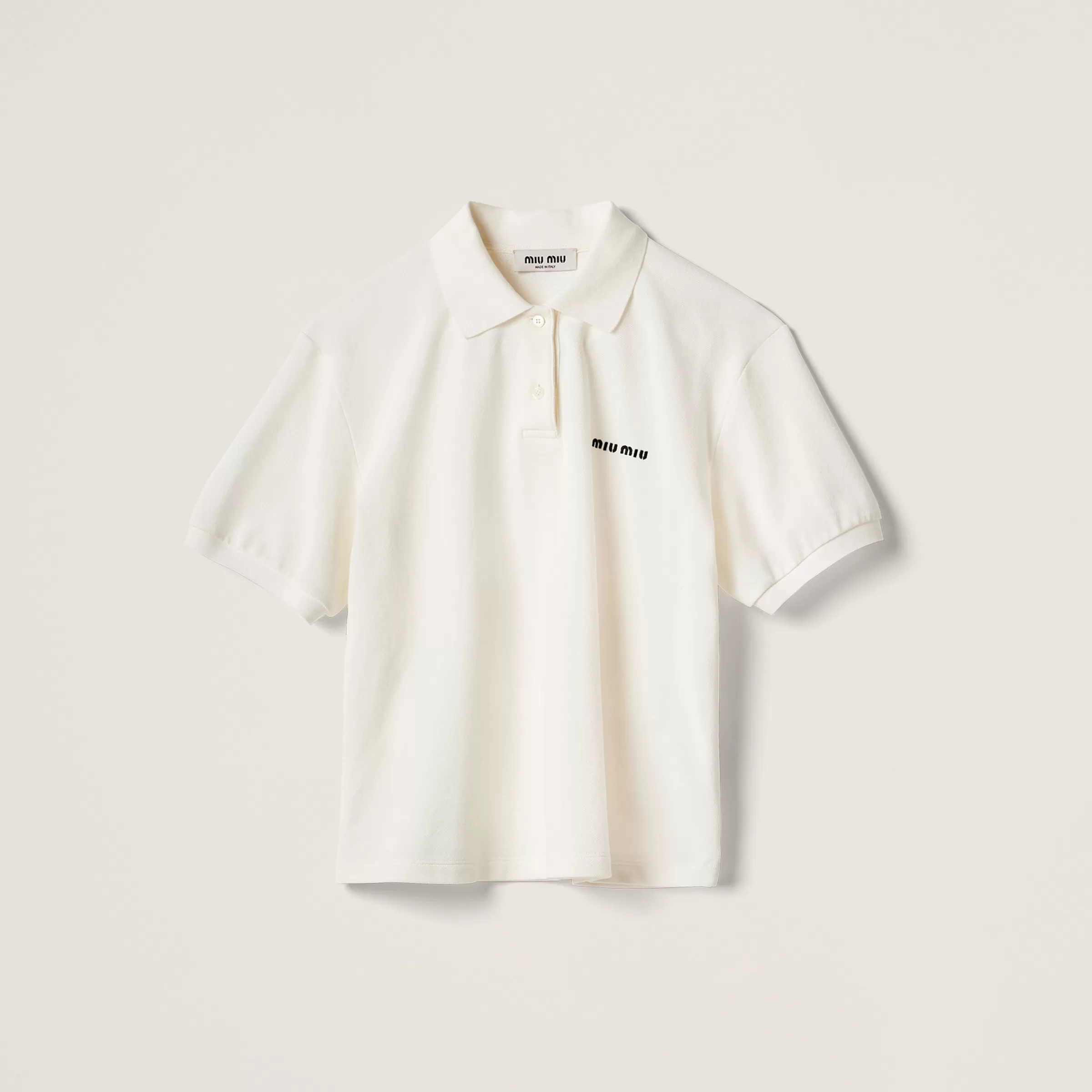 Miu Miu Cotton Piqué Polo Shirt |