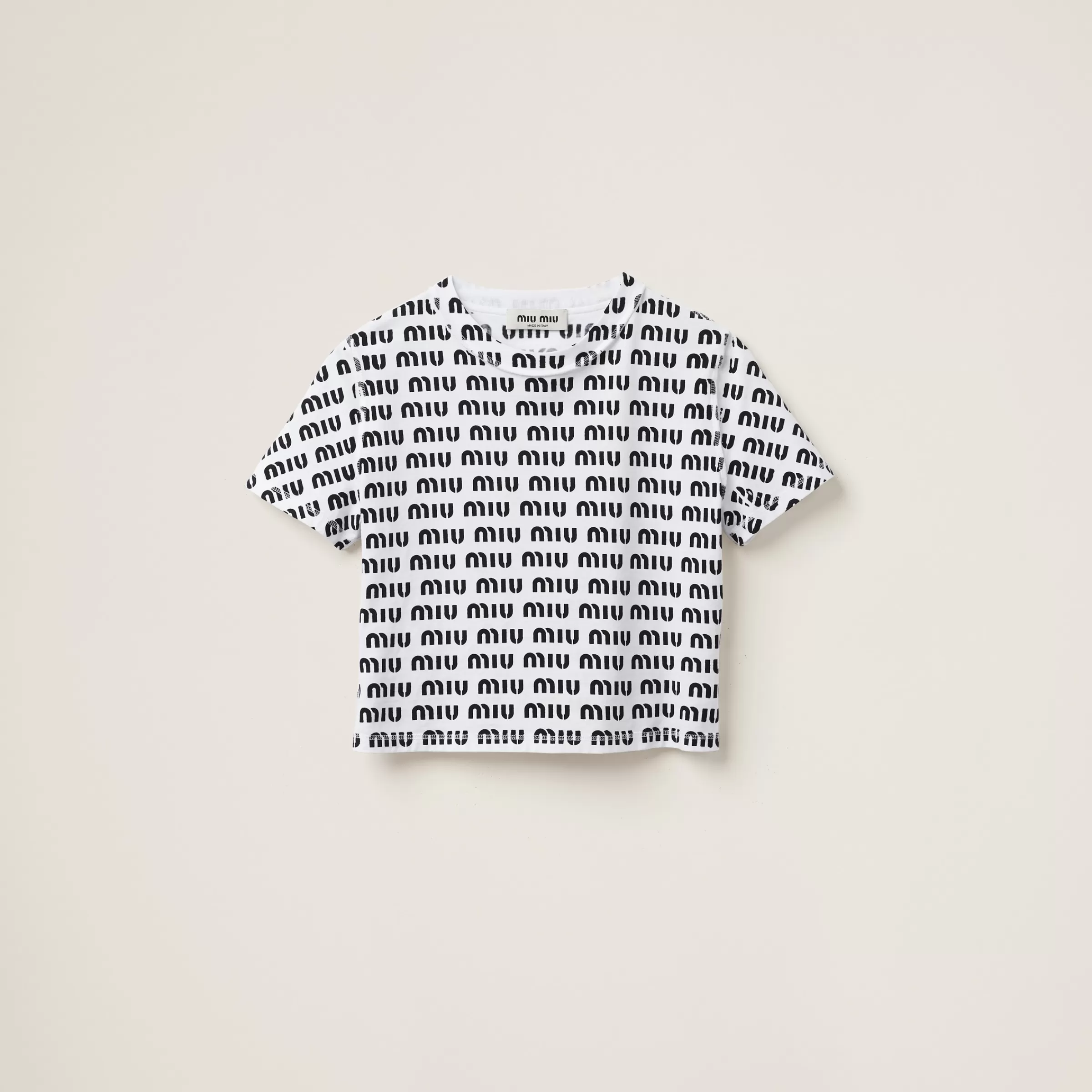 Miu Miu Print Cotton T-shirt |