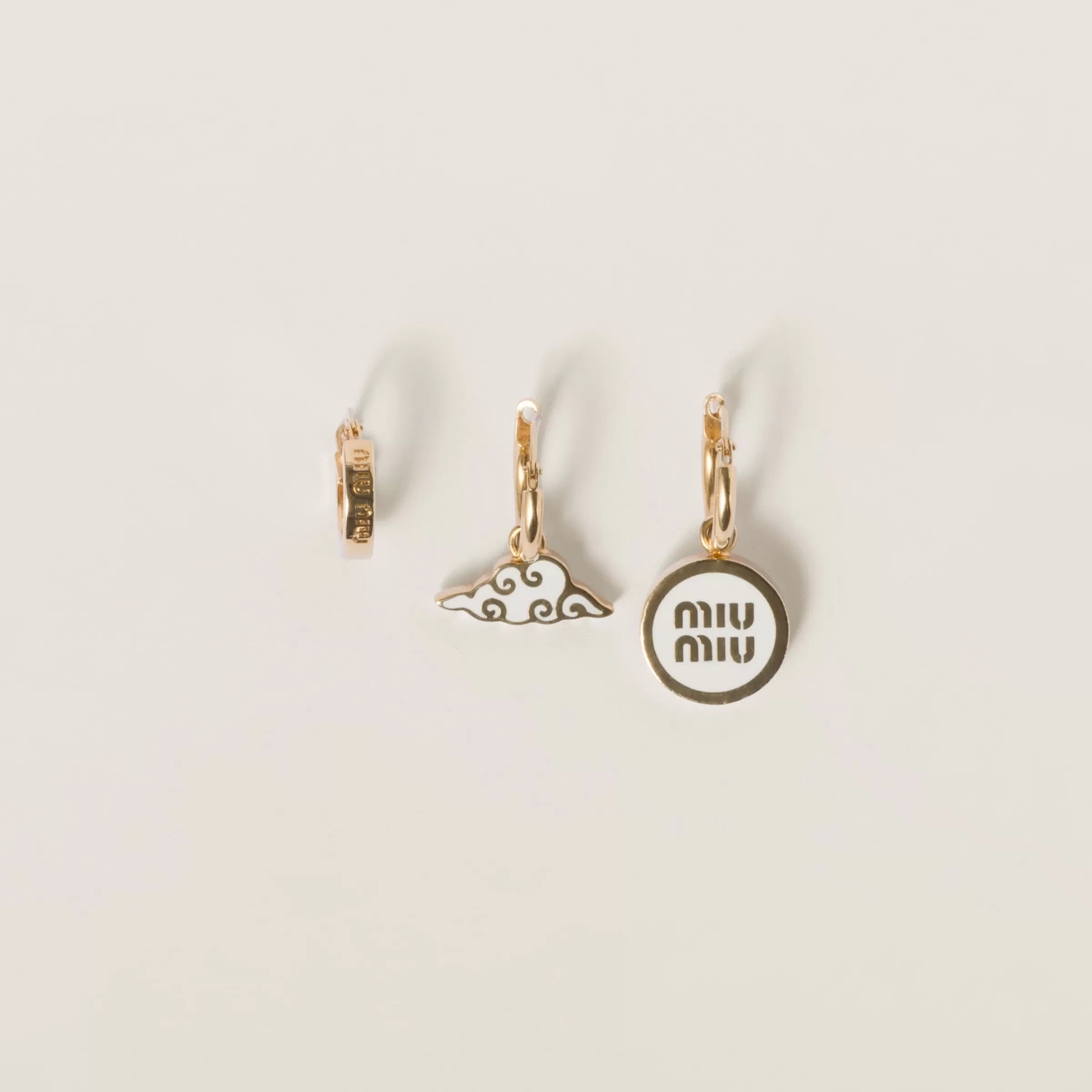 Miu Miu Set Of Metal Earrings |
