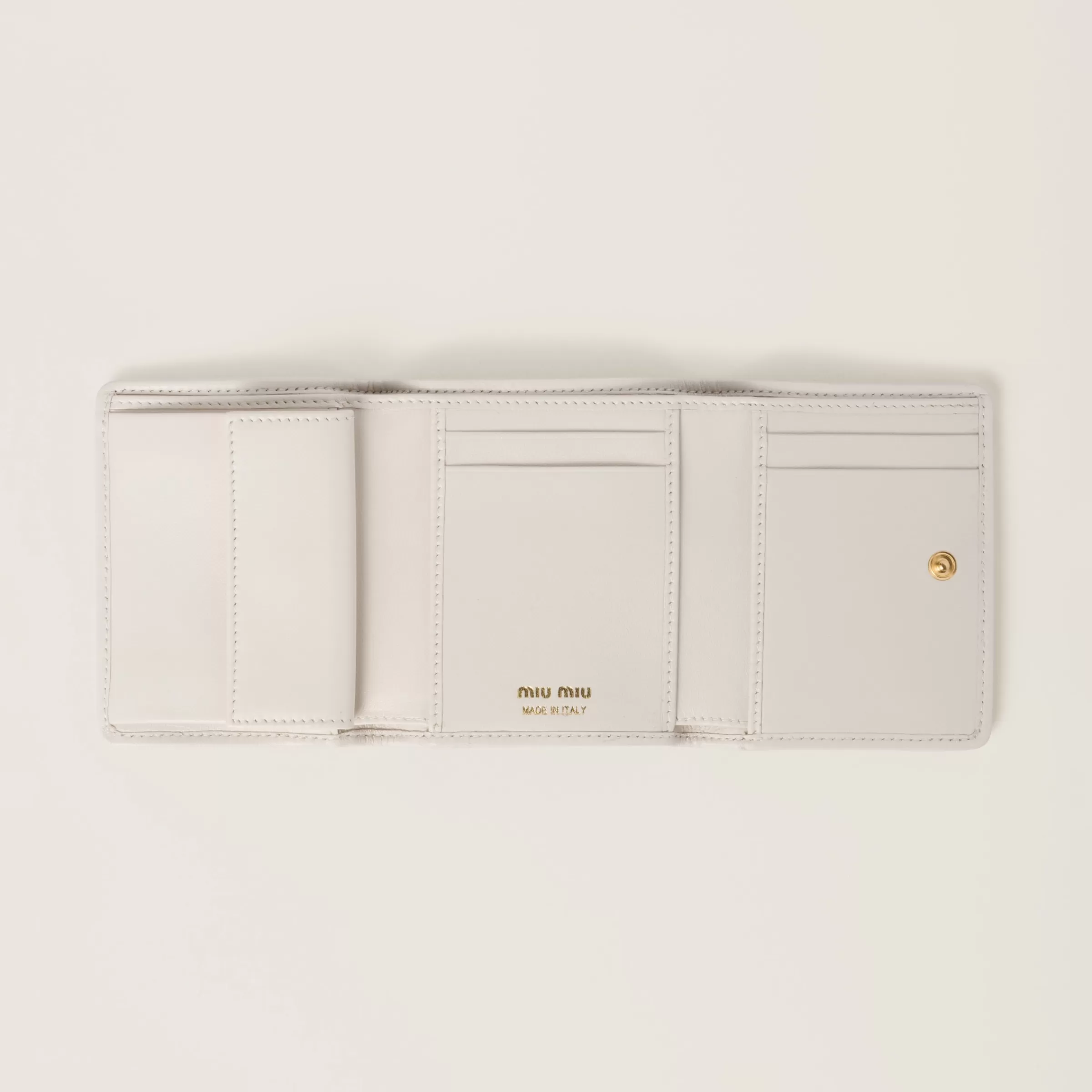Miu Miu Small Matelassé Nappa Leather Wallet |