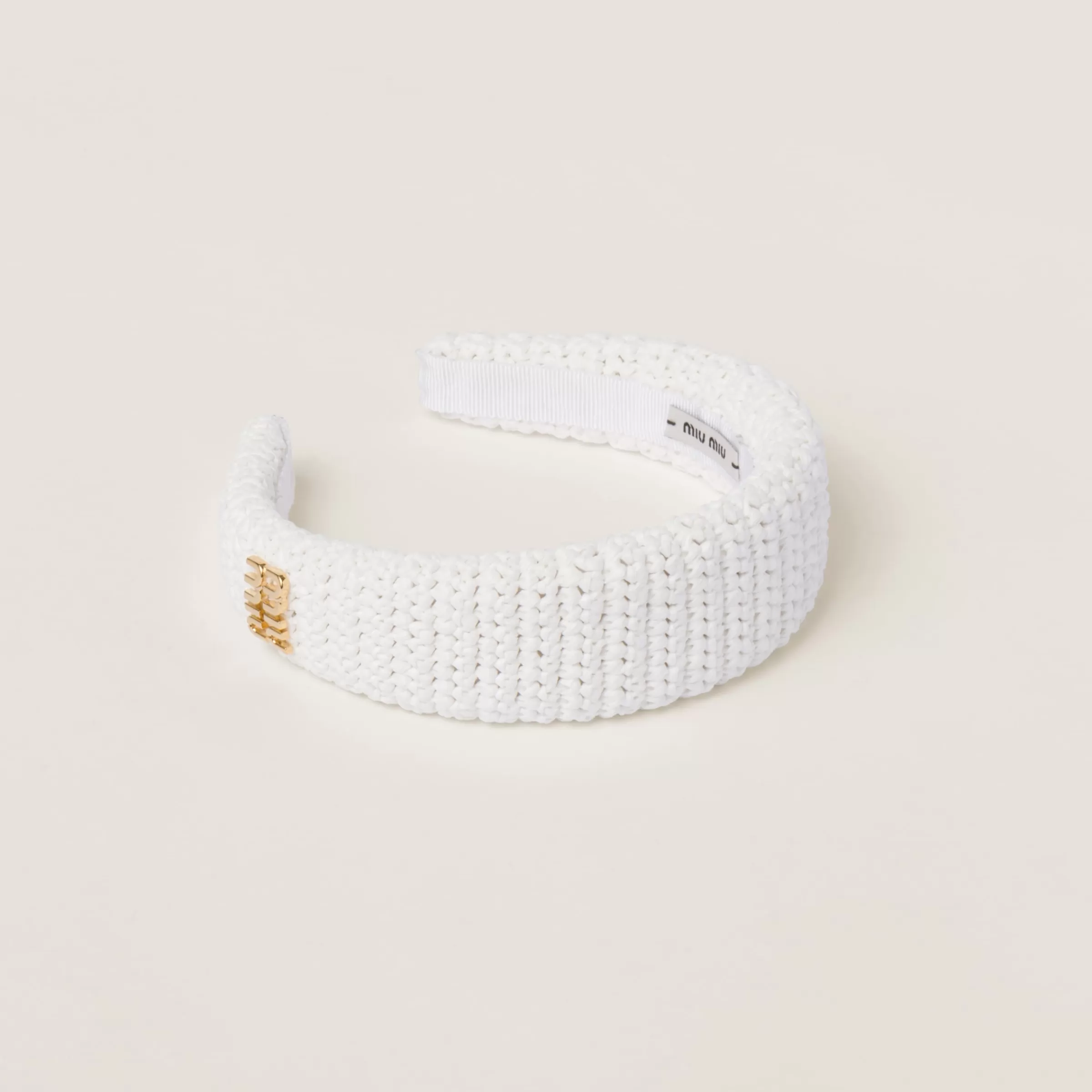Miu Miu Woven Fabric Headband |