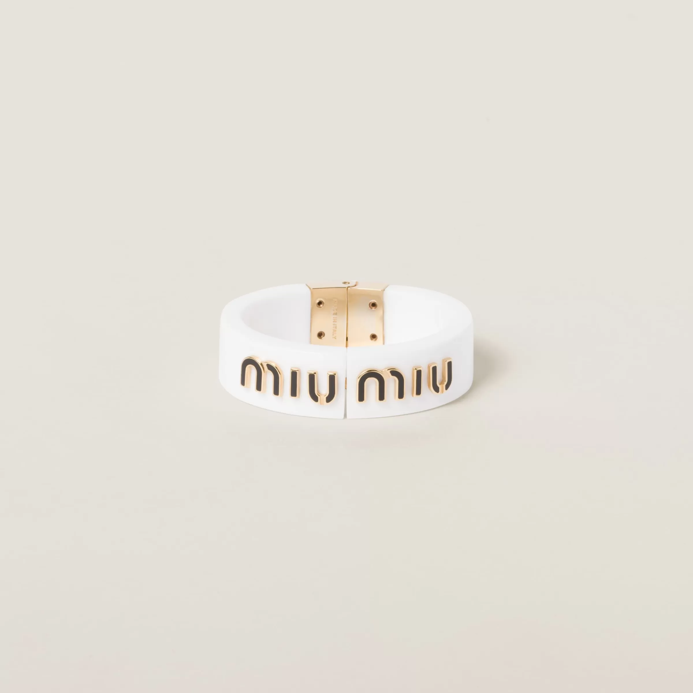 Miu Miu Plexiglas And Metal Bracelet |